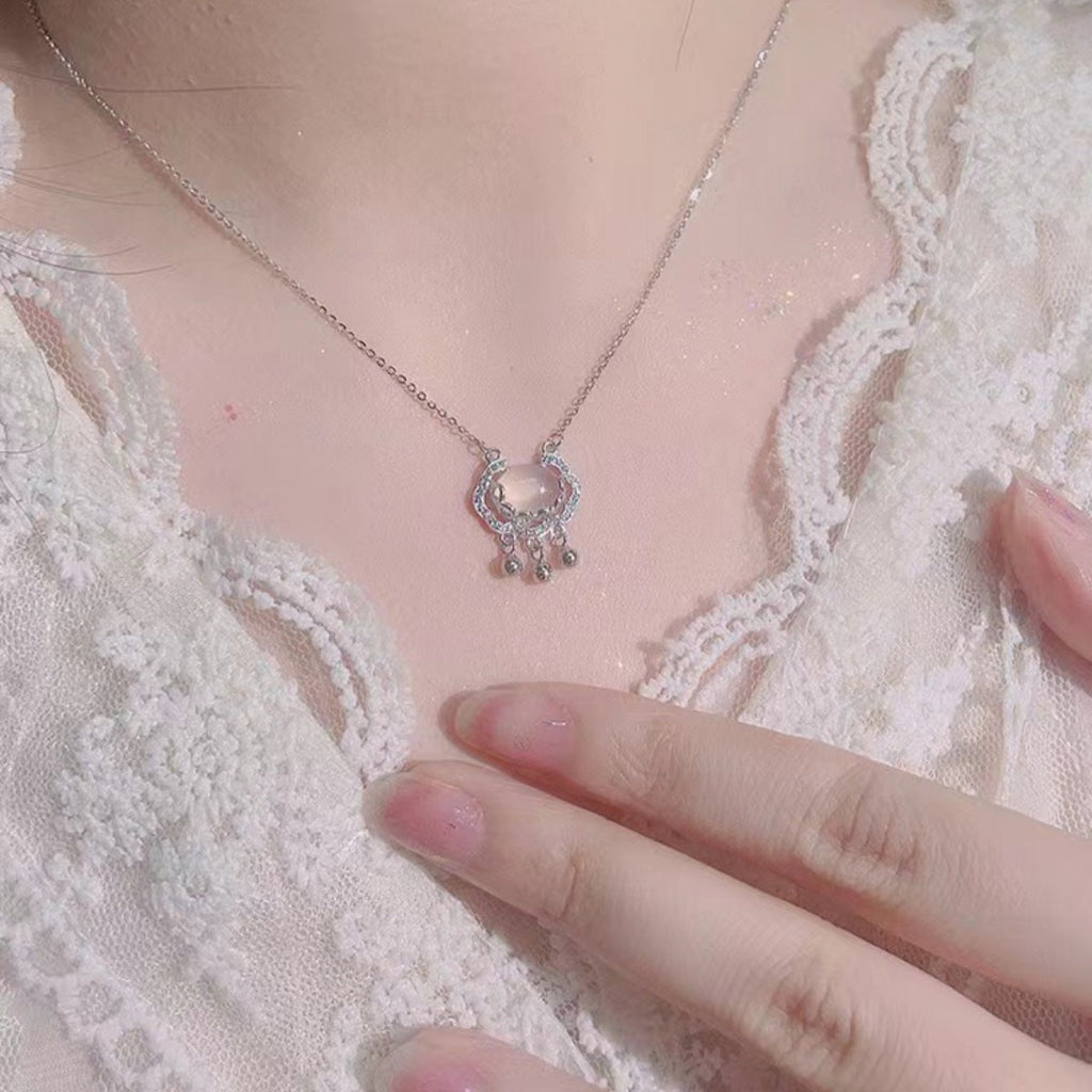 Auspicious Lock Pendant Necklace