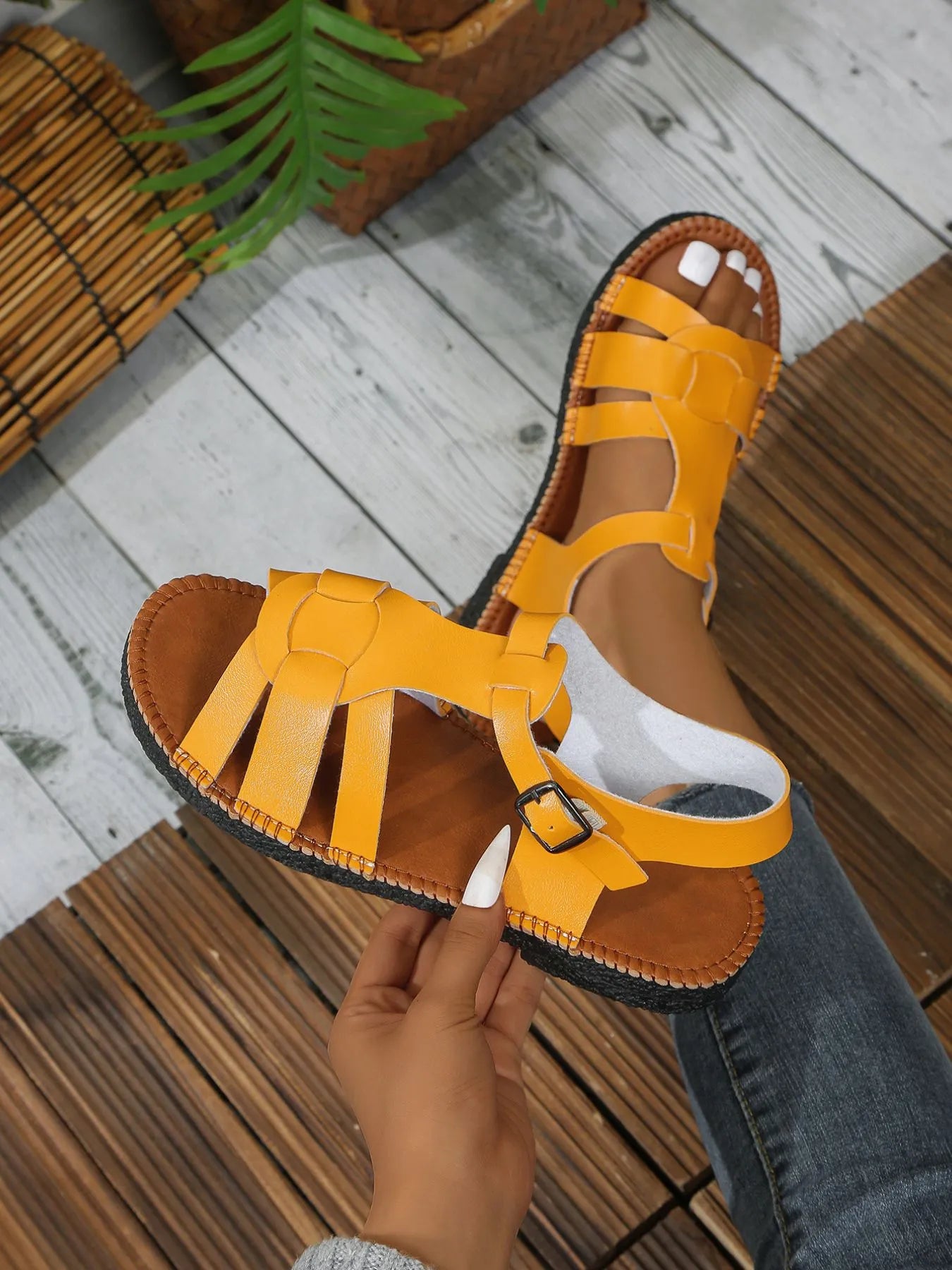 Strappy Flat Sandals