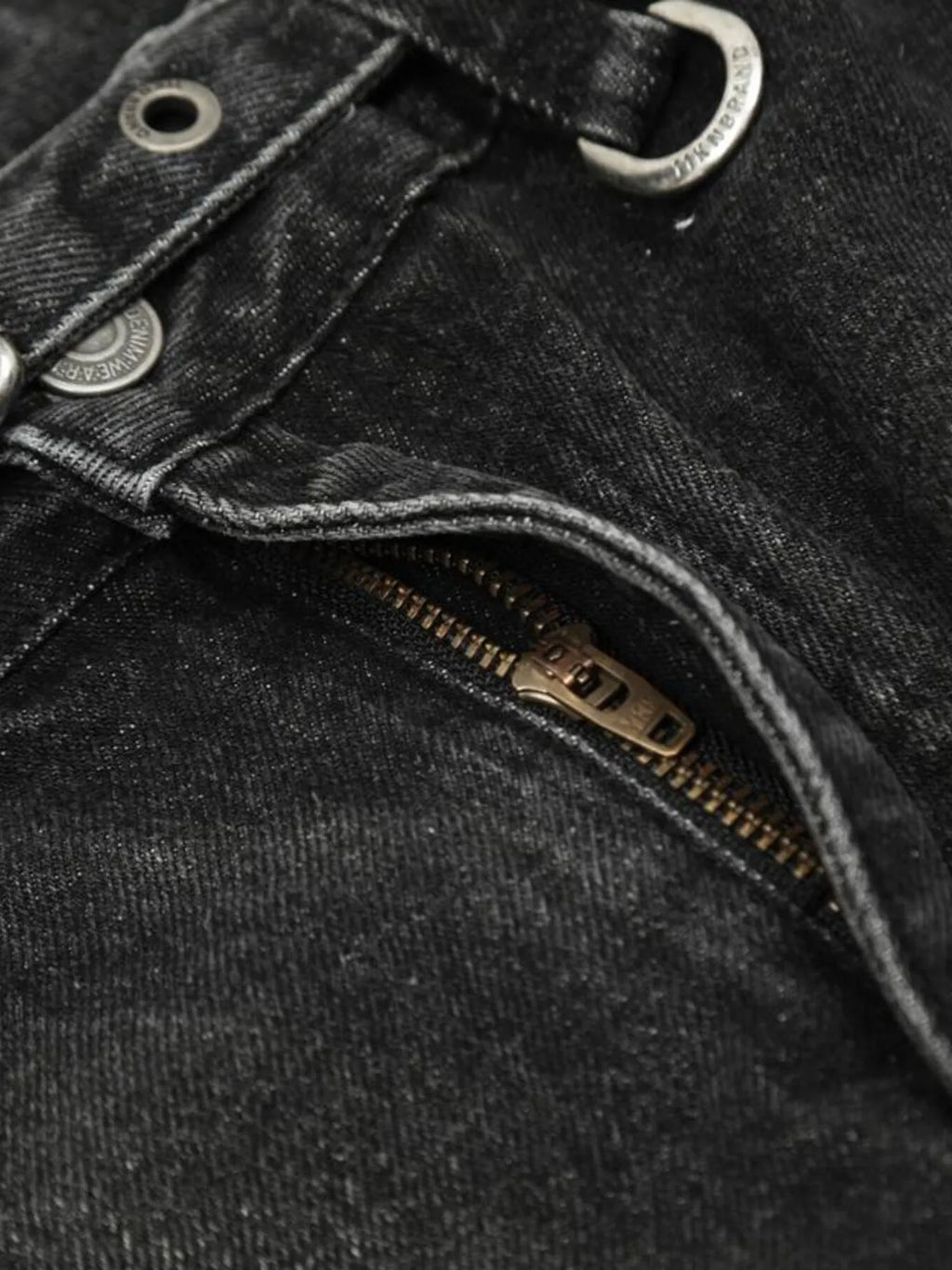 Men's Distressed Cargo Wide Leg Jeans