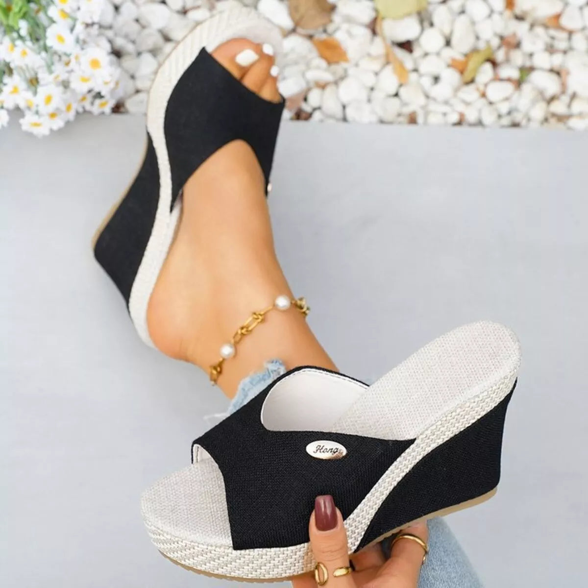 Open Toe Wedge Sandals