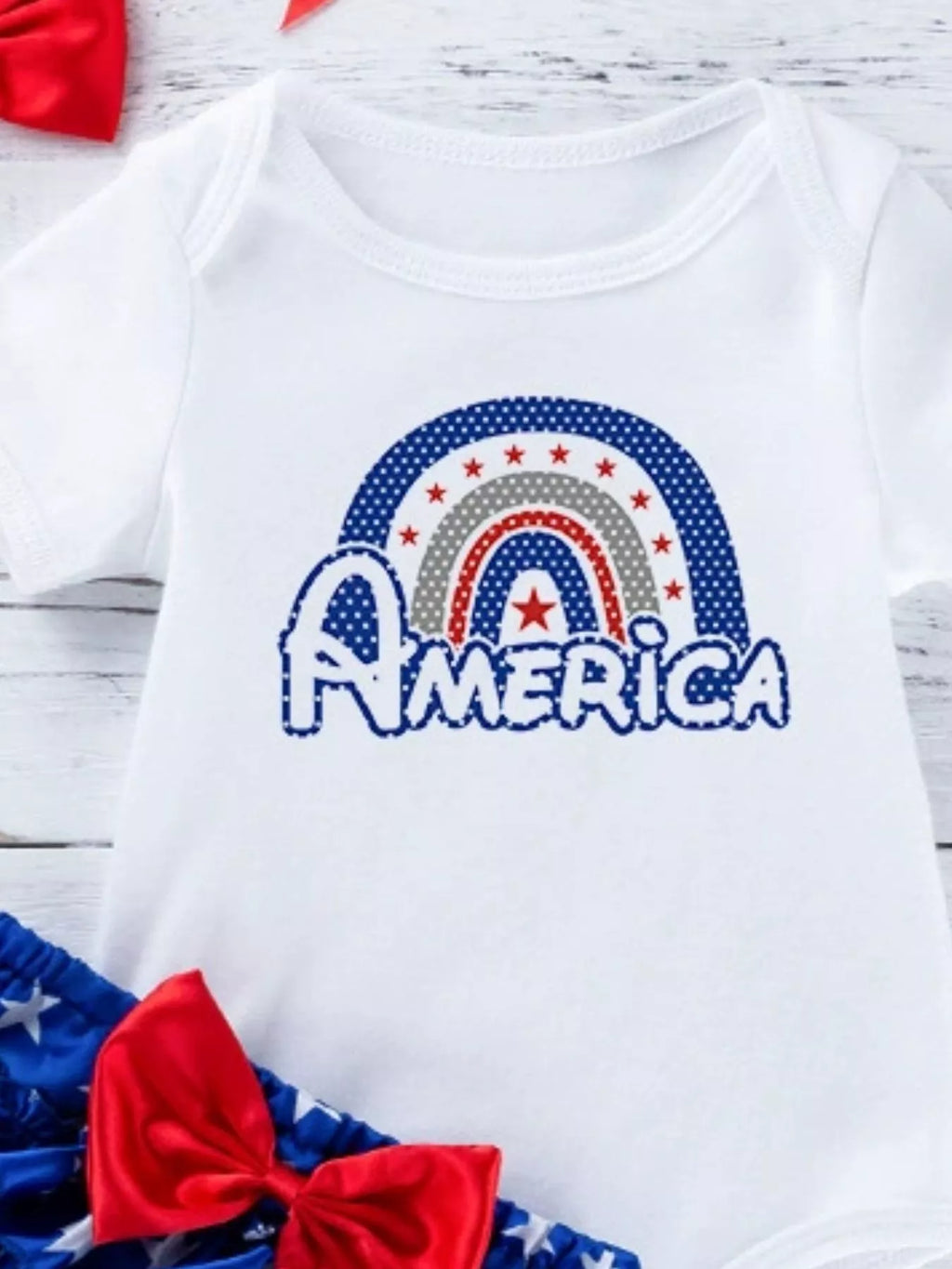 Children's Little Miss America Patriotic Outfit Set