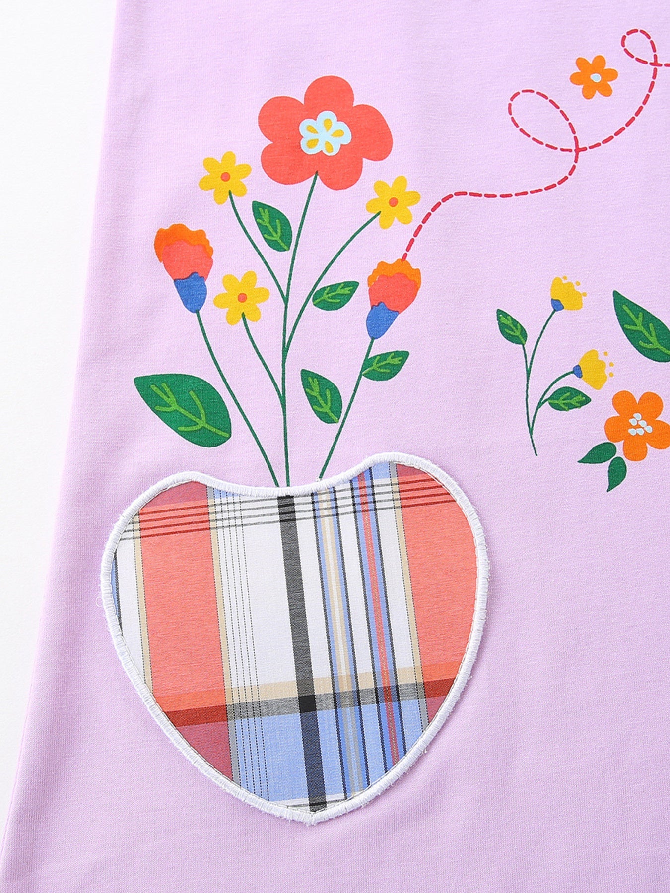 Children's Ruffle Collar Floral A-Line Dress