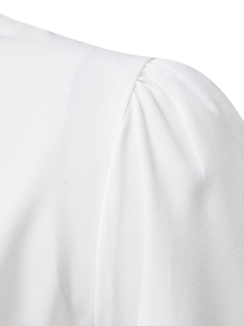 Men's Ruffled Lace Detail Long Sleeve Blouse