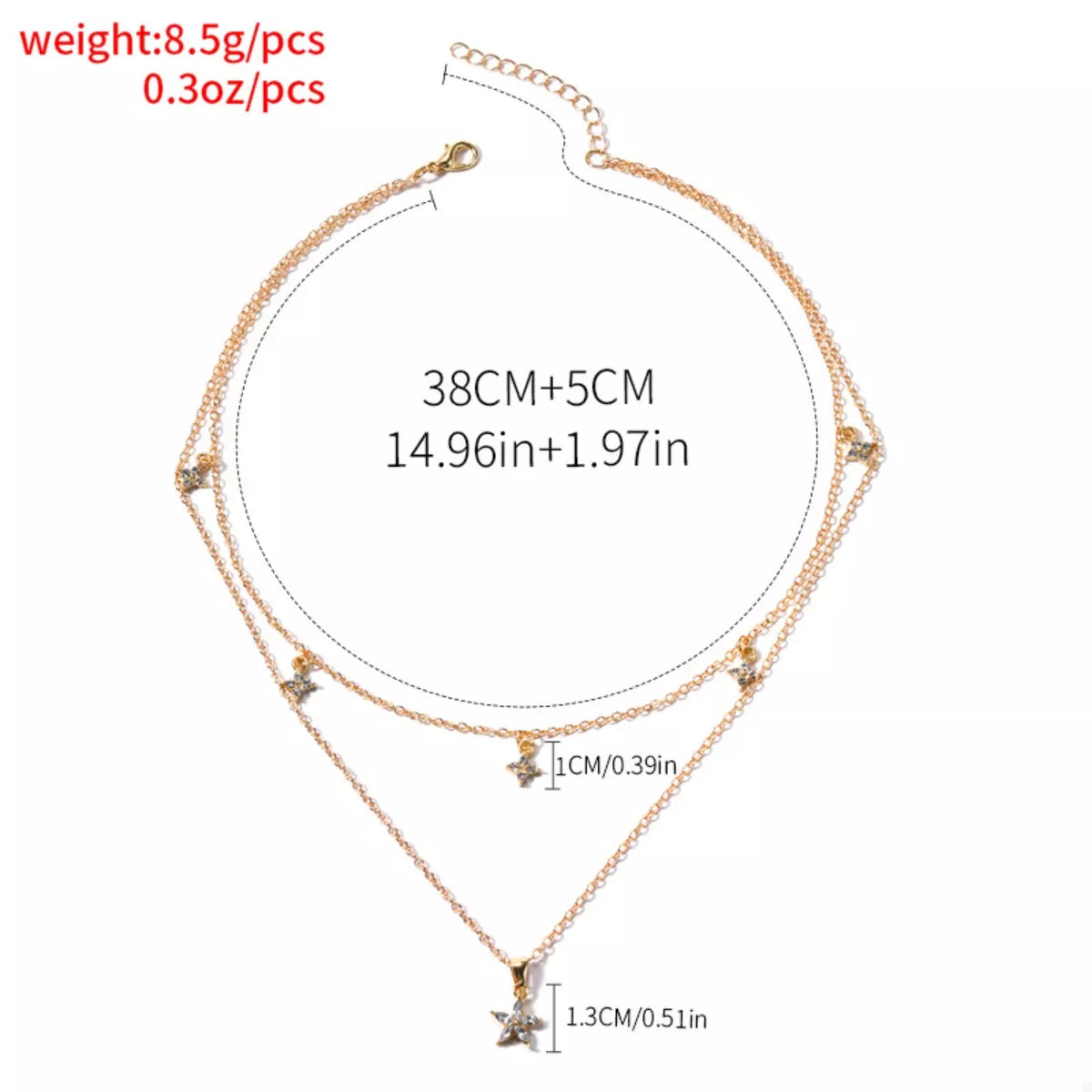Double Layered Pendant Necklace