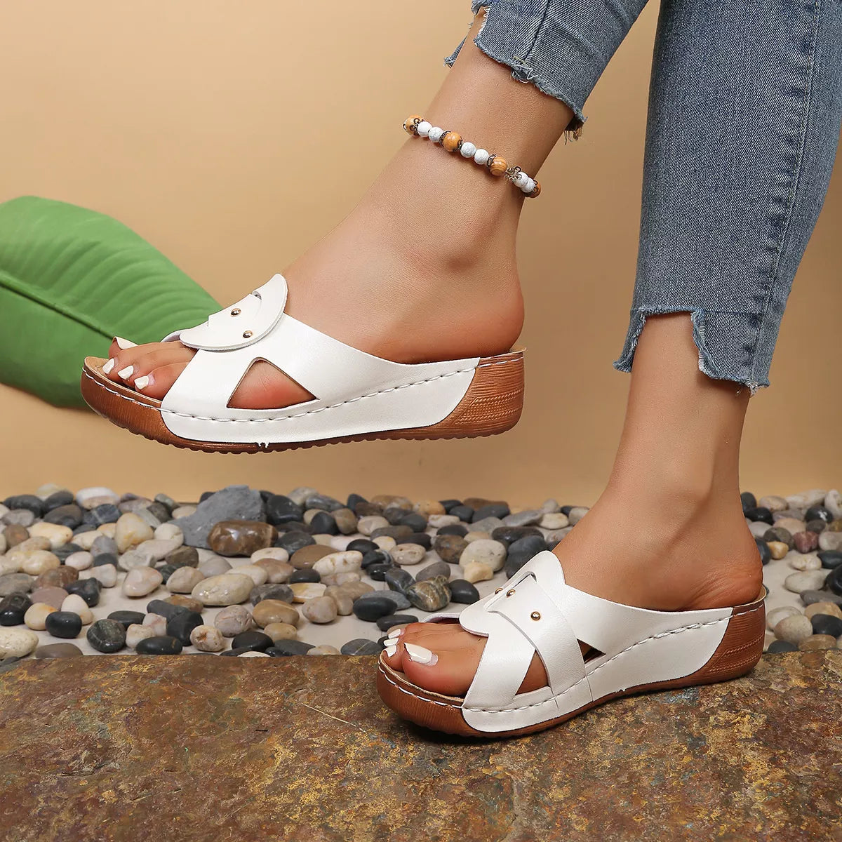 Open Toe Wedge Sandals