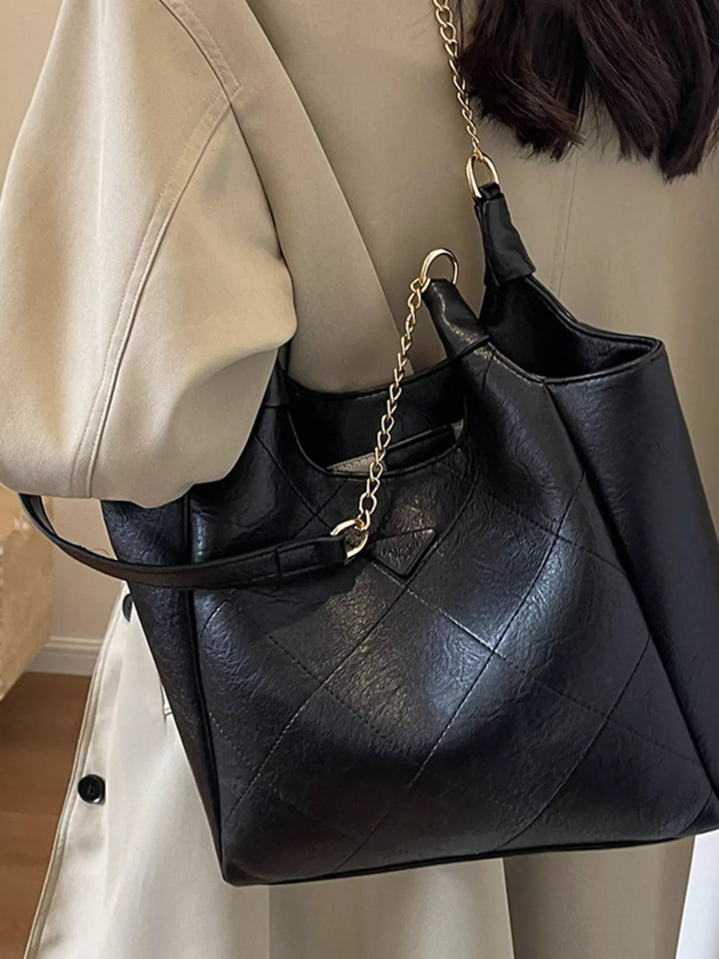 PU Leather Shoulder Bag