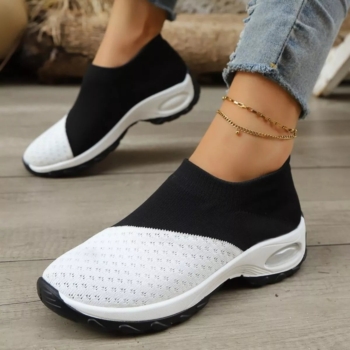 Color Block Mesh Athletic