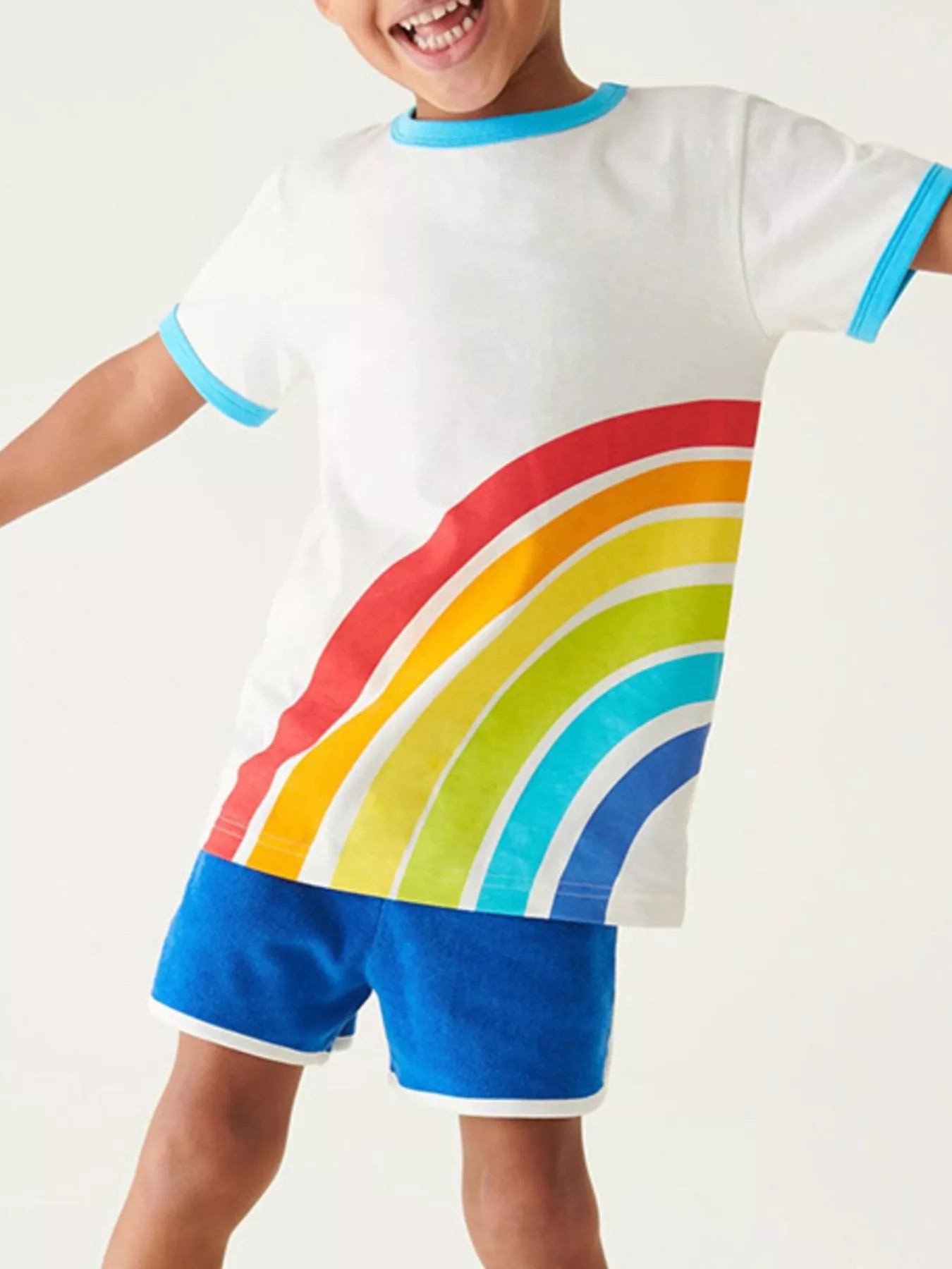 Children's Rainbow Graphic Crew Neck T-Shirt