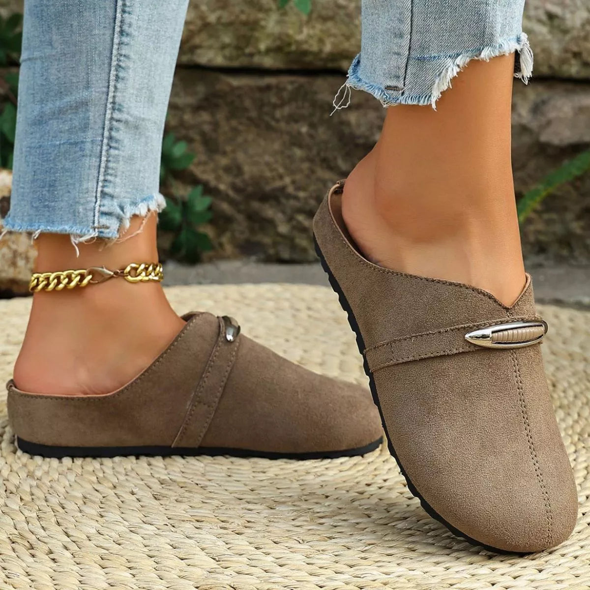 Round Toe Flats Slip-Ons
