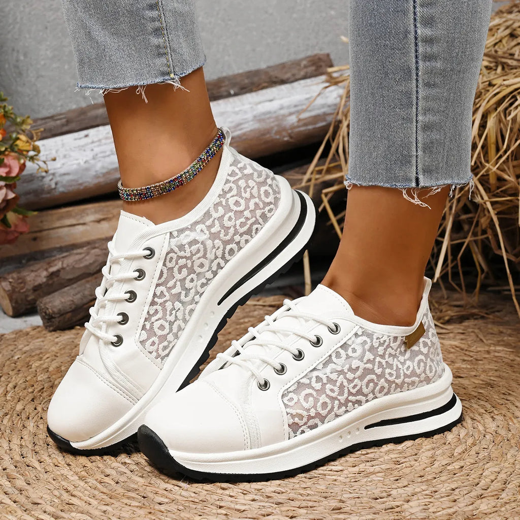 Lace-Up Platform Sneakers