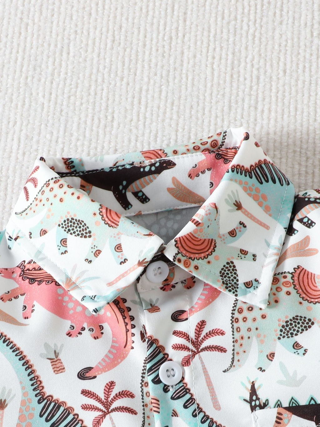 Children's Printed Shirt & Shorts Casual Set