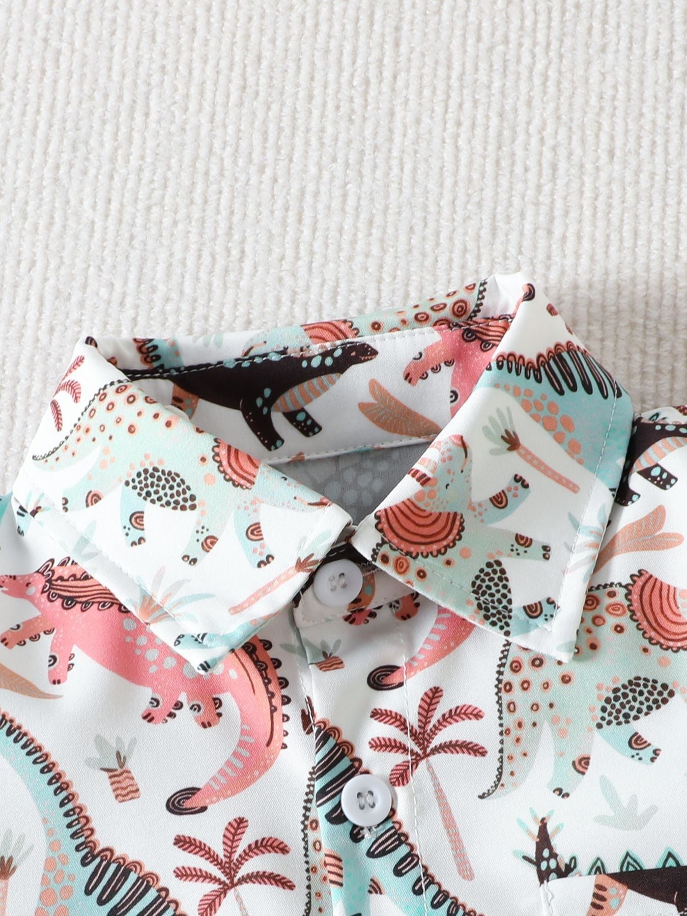 Children's Printed Shirt & Shorts Casual Set