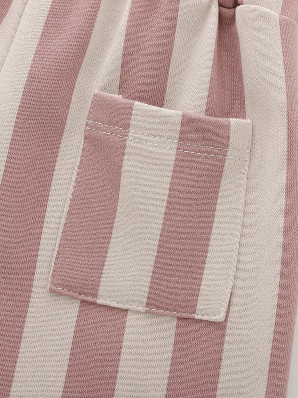 Children's Striped Elastic Waist Casual Shorts