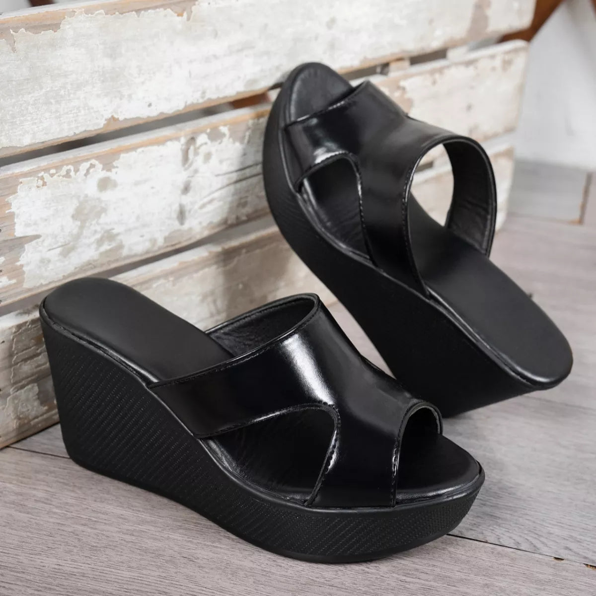 Open Toe Wedge Sandals