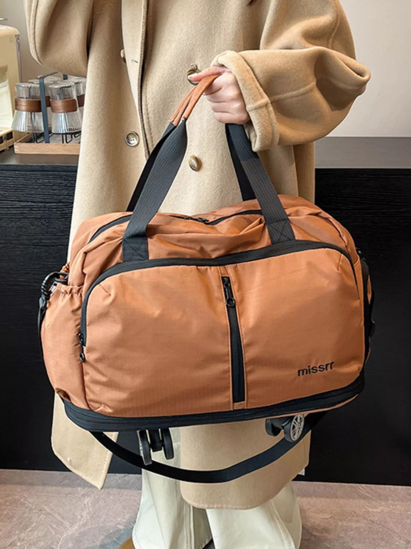 Rolling Nylon Travel Bag