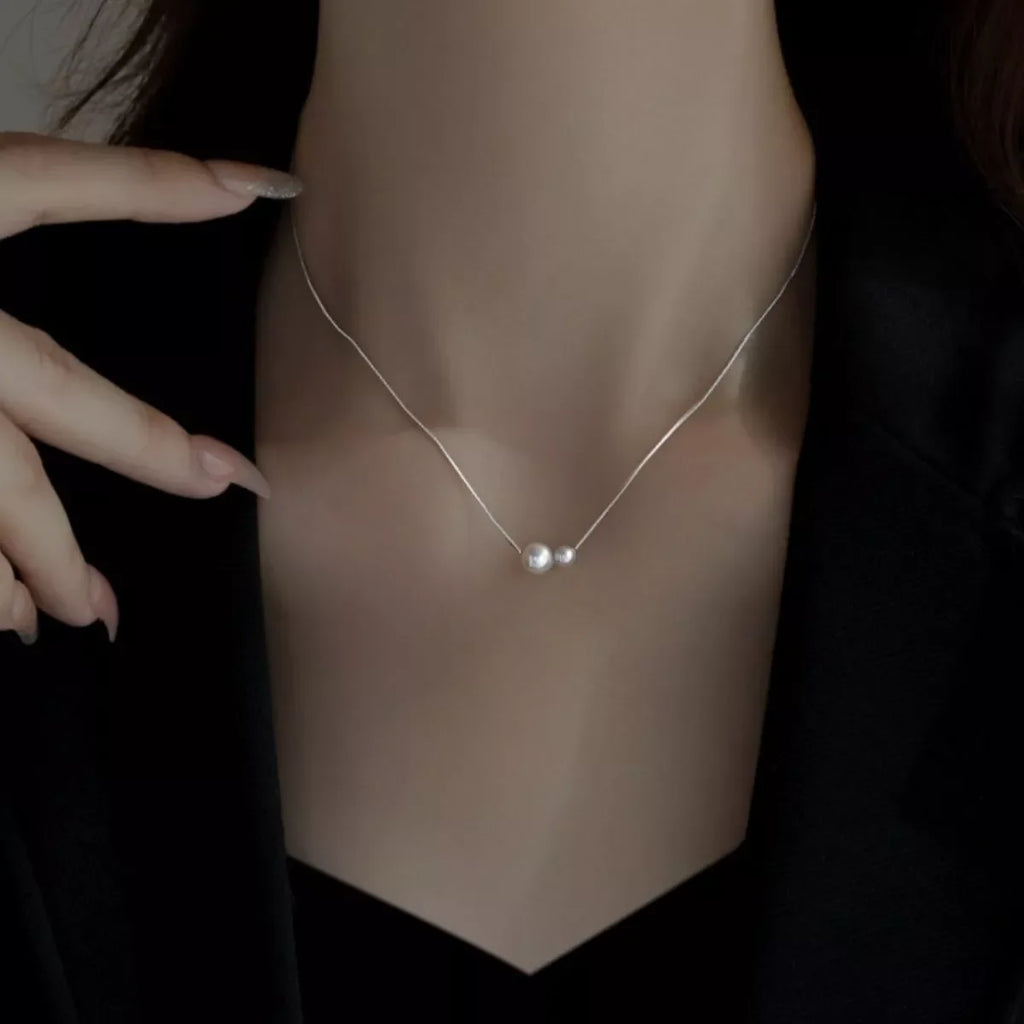 925 Sterling Silver Pearl Necklace