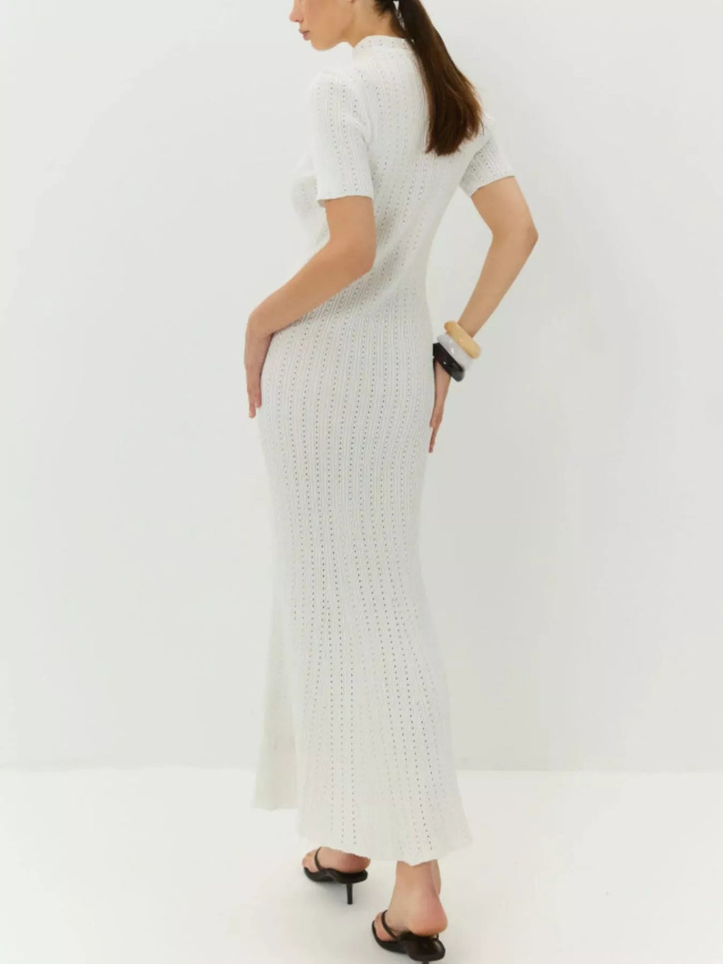 Short Sleeve Knitted Mermaid Dress