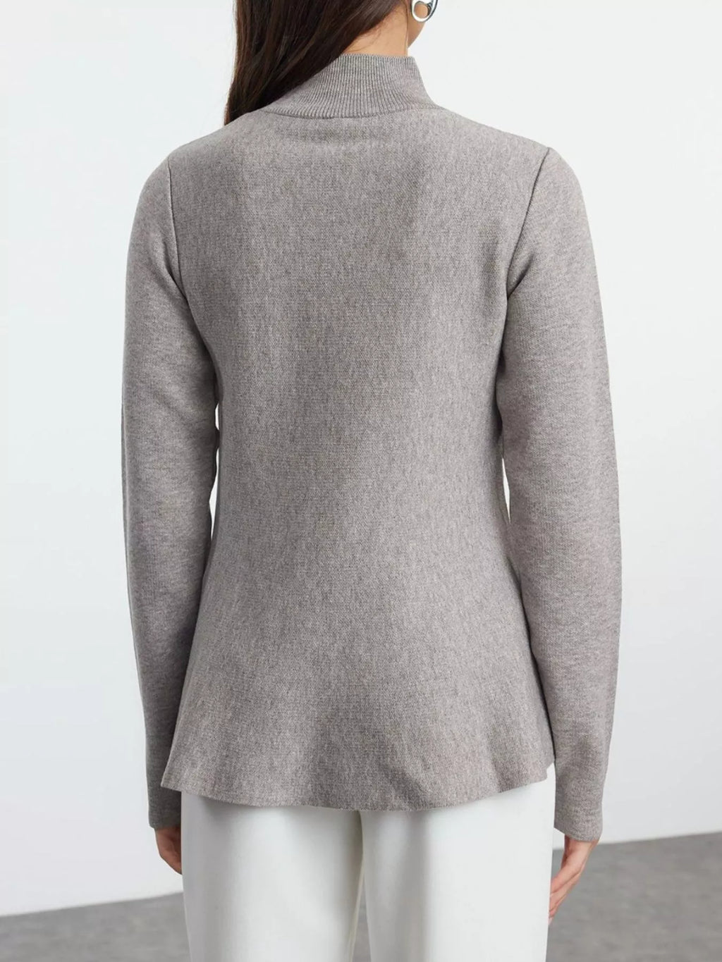 Mock Neck Long Sleeve Sweater