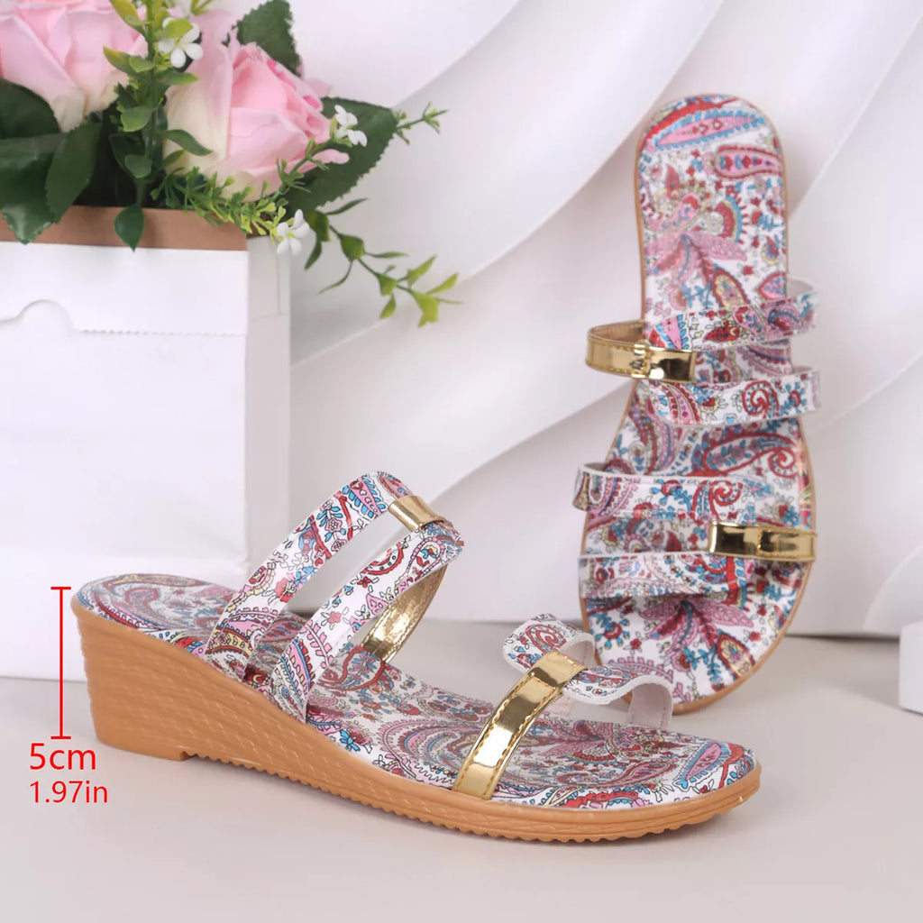Open Toe Wedge Sandals
