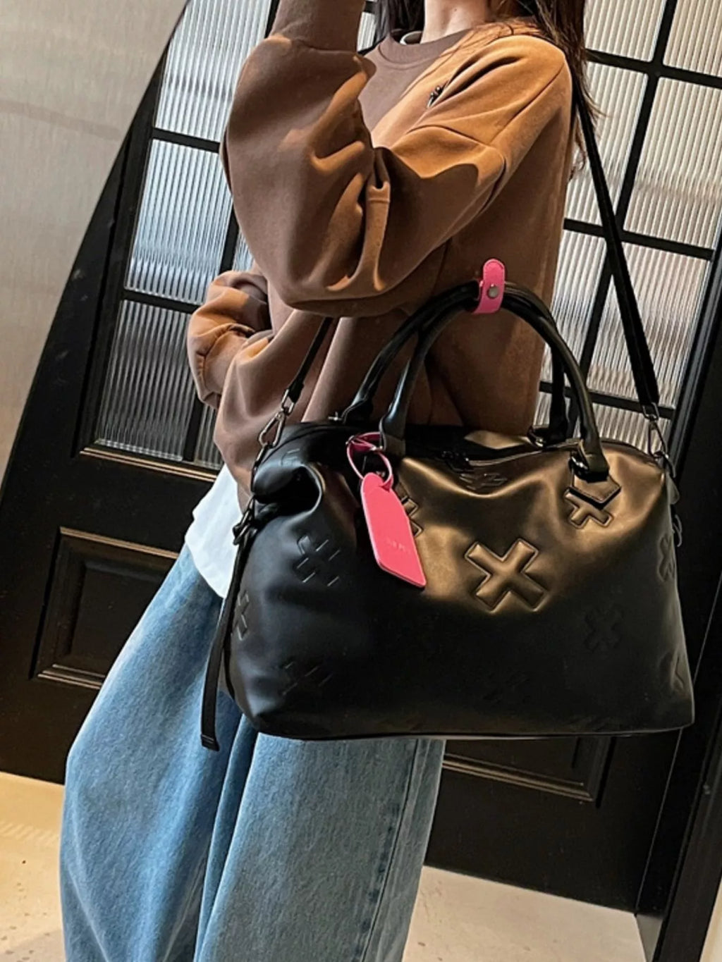 Embossed Duffle Bag