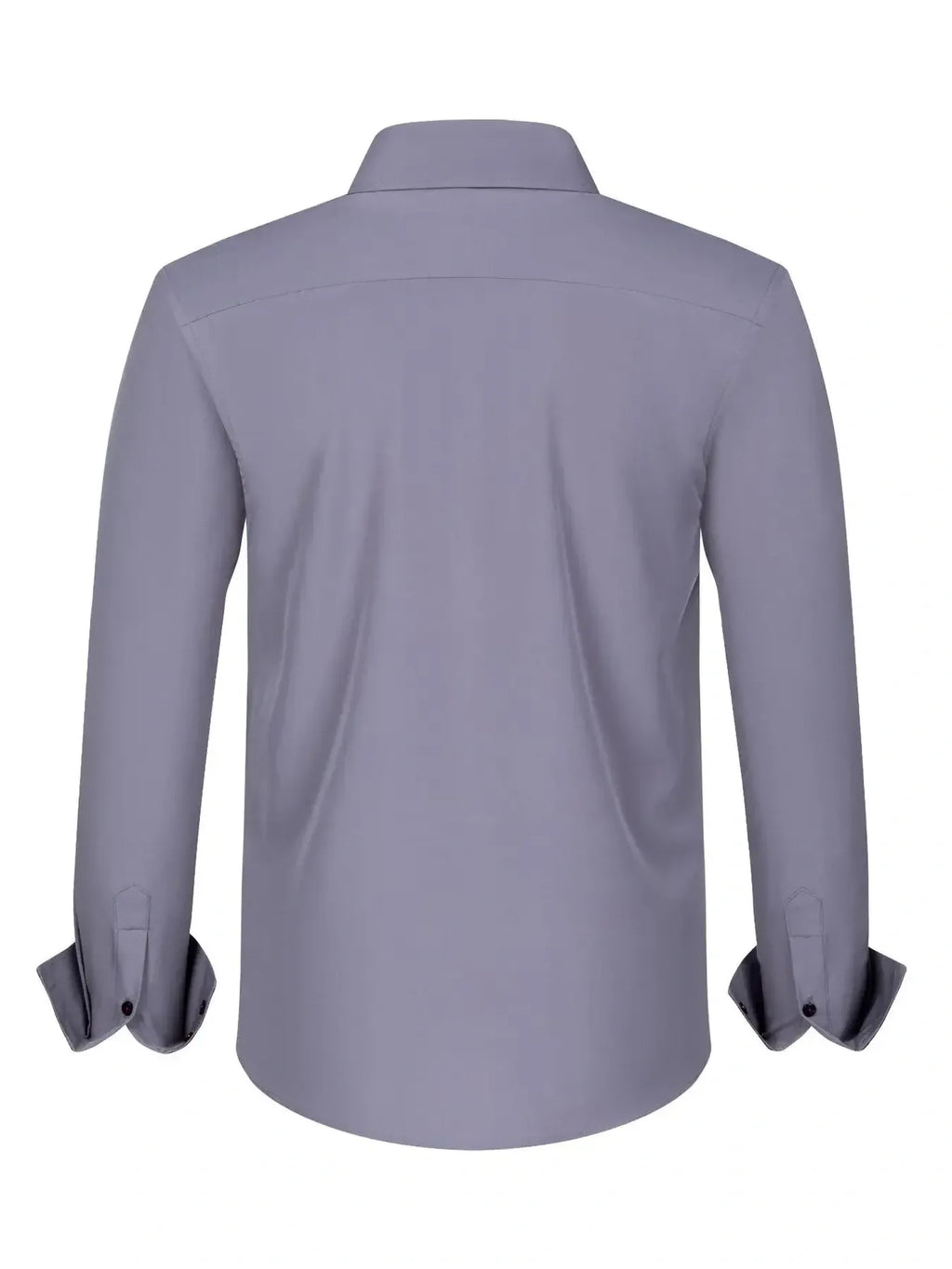 Men's Full Size Button-Down Casual Shirt with Contrast Cuffs Plus Size