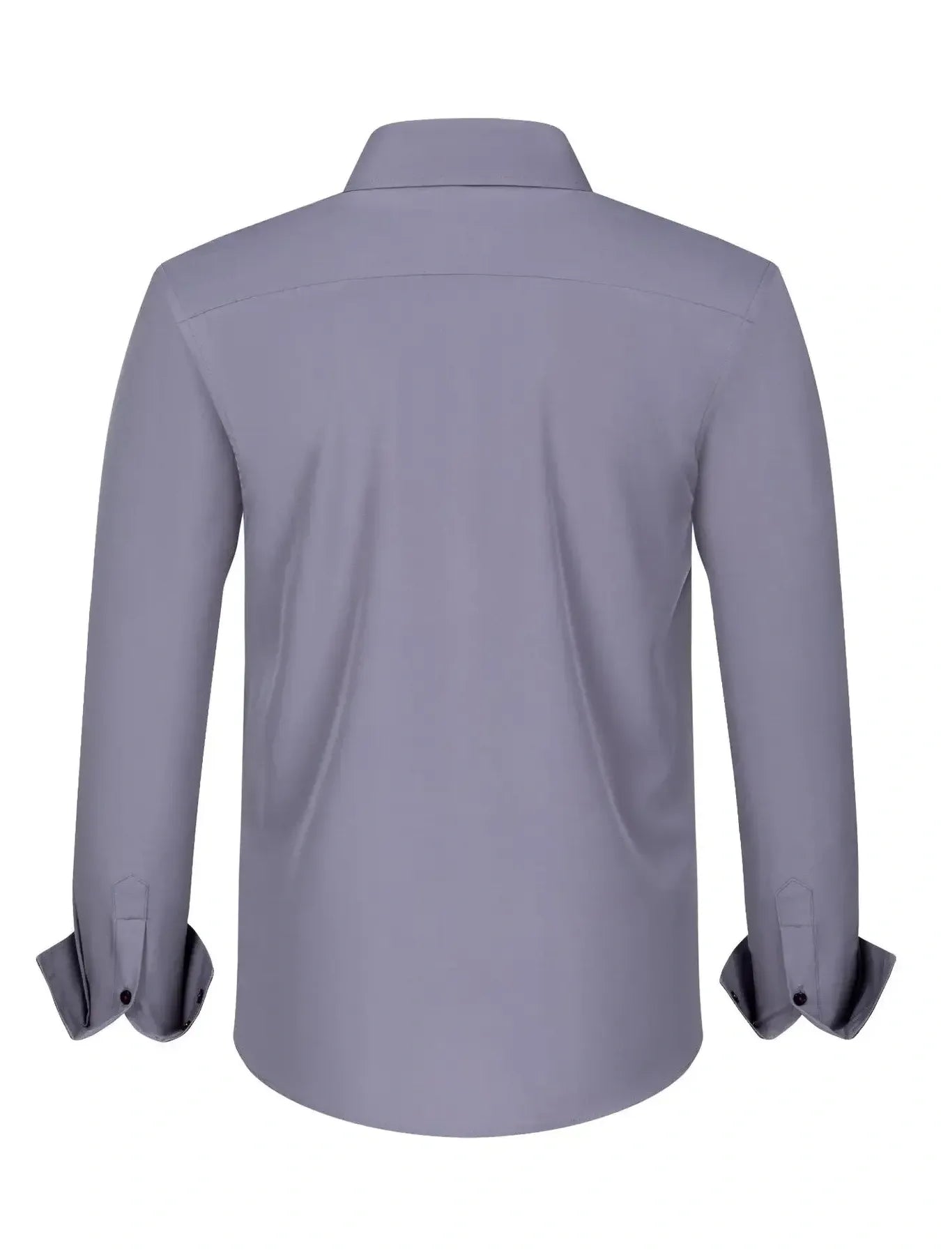 Men's Full Size Button-Down Casual Shirt with Contrast Cuffs Plus Size