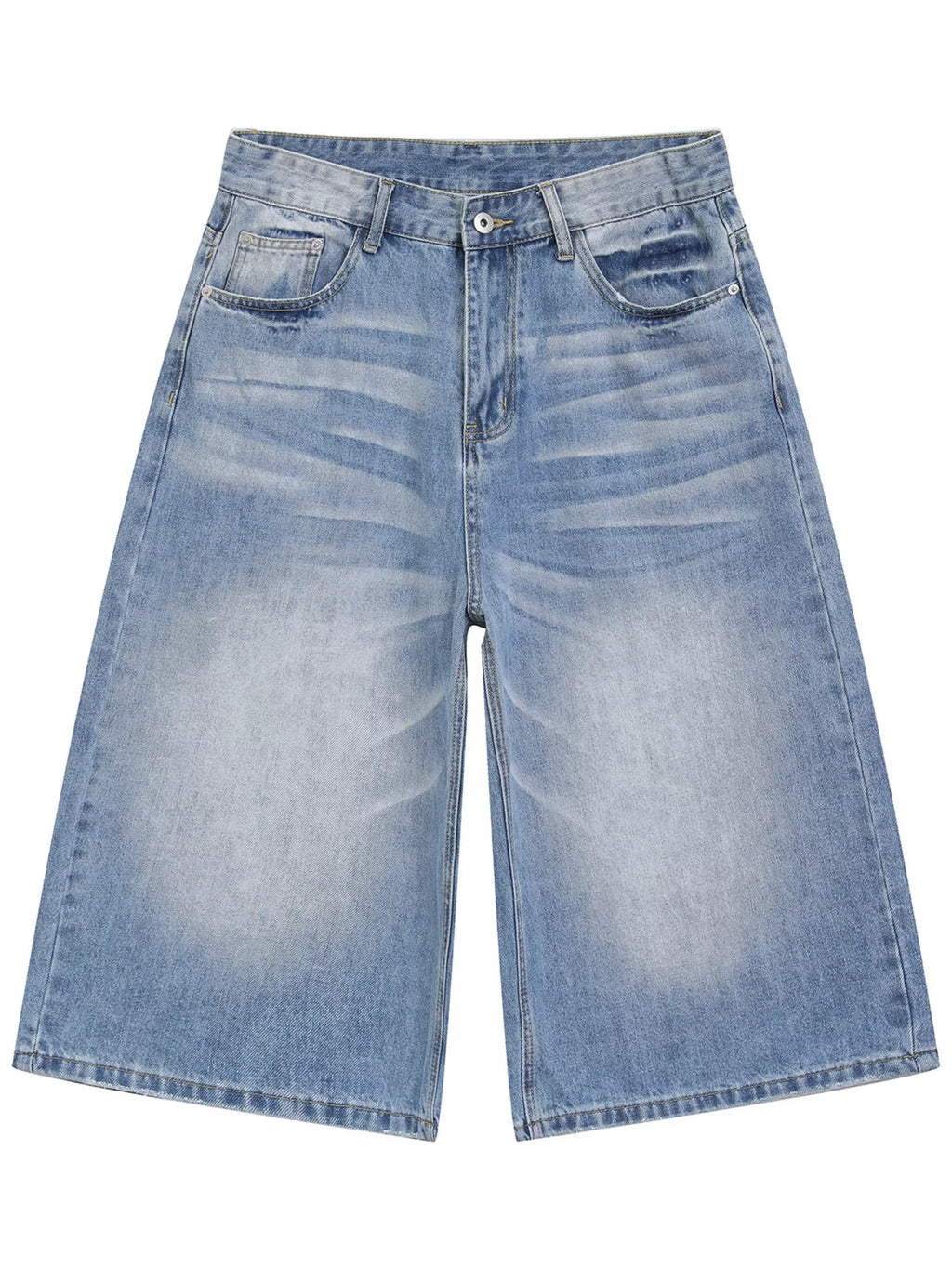 Men's Wide Leg Cropped Jeans