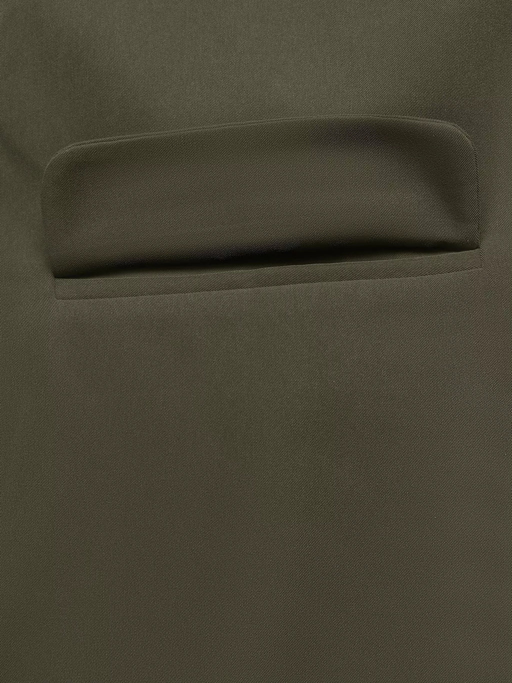 Contrast Collar Button Up Coat