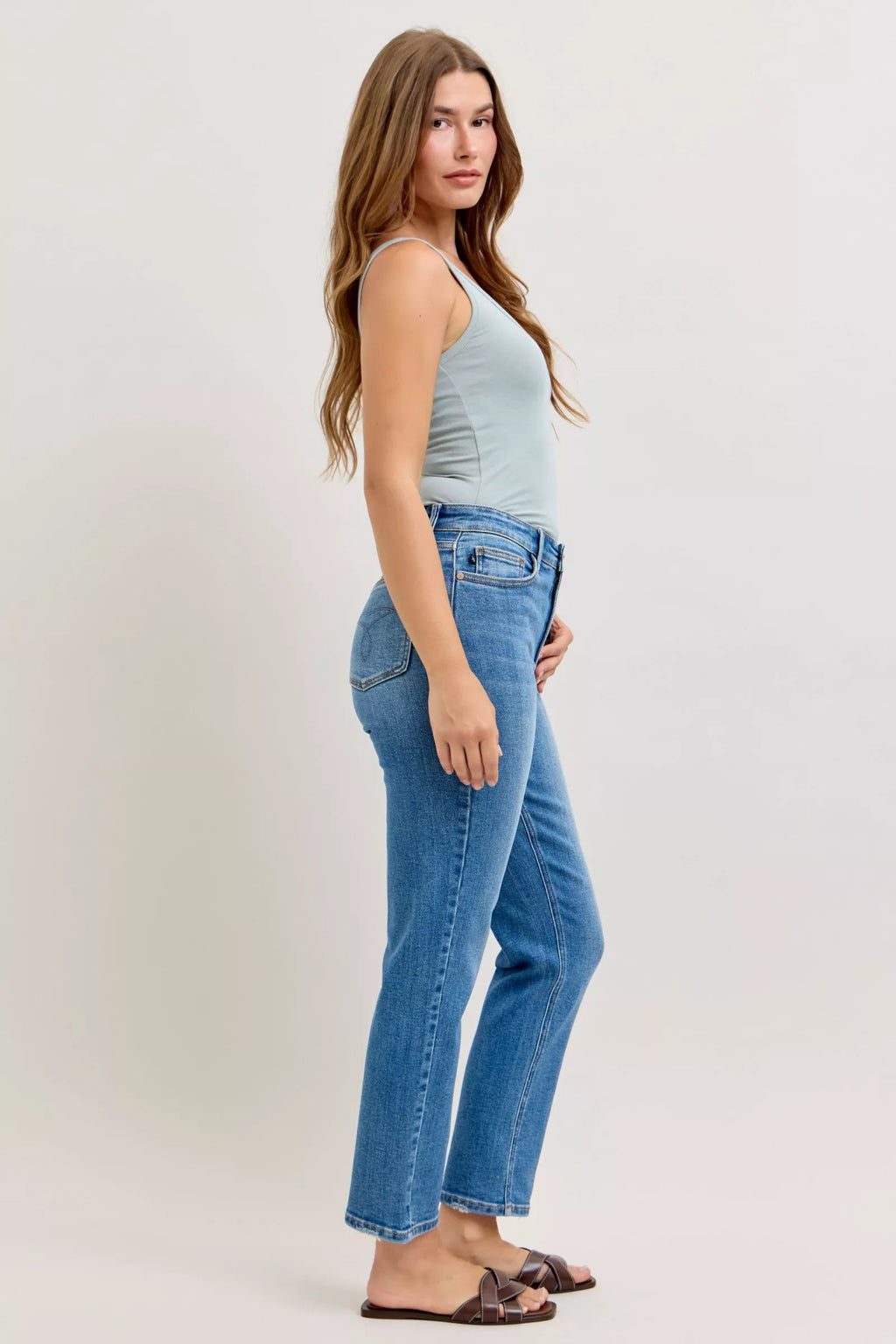 Judy Blue High-Waisted Straight-Leg  Jeans