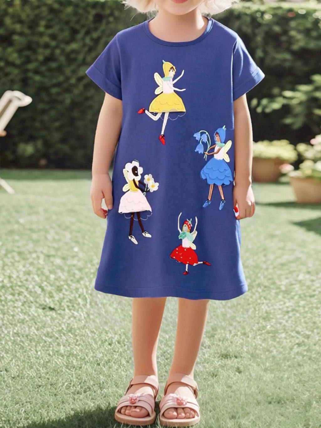 Children's Fairy Embroidered Casual Dress
