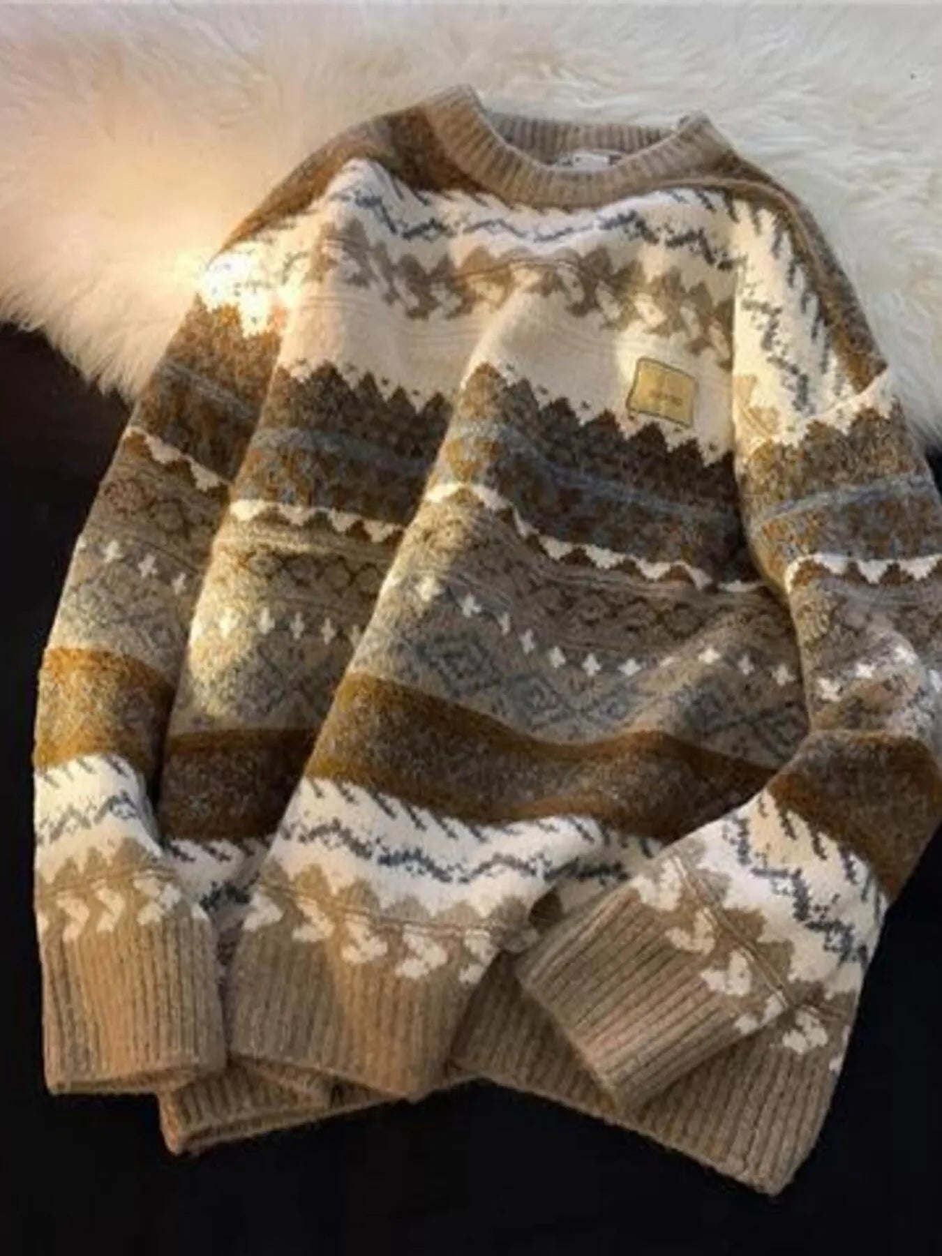 Men's Round Neck Long Sleeve Sweater