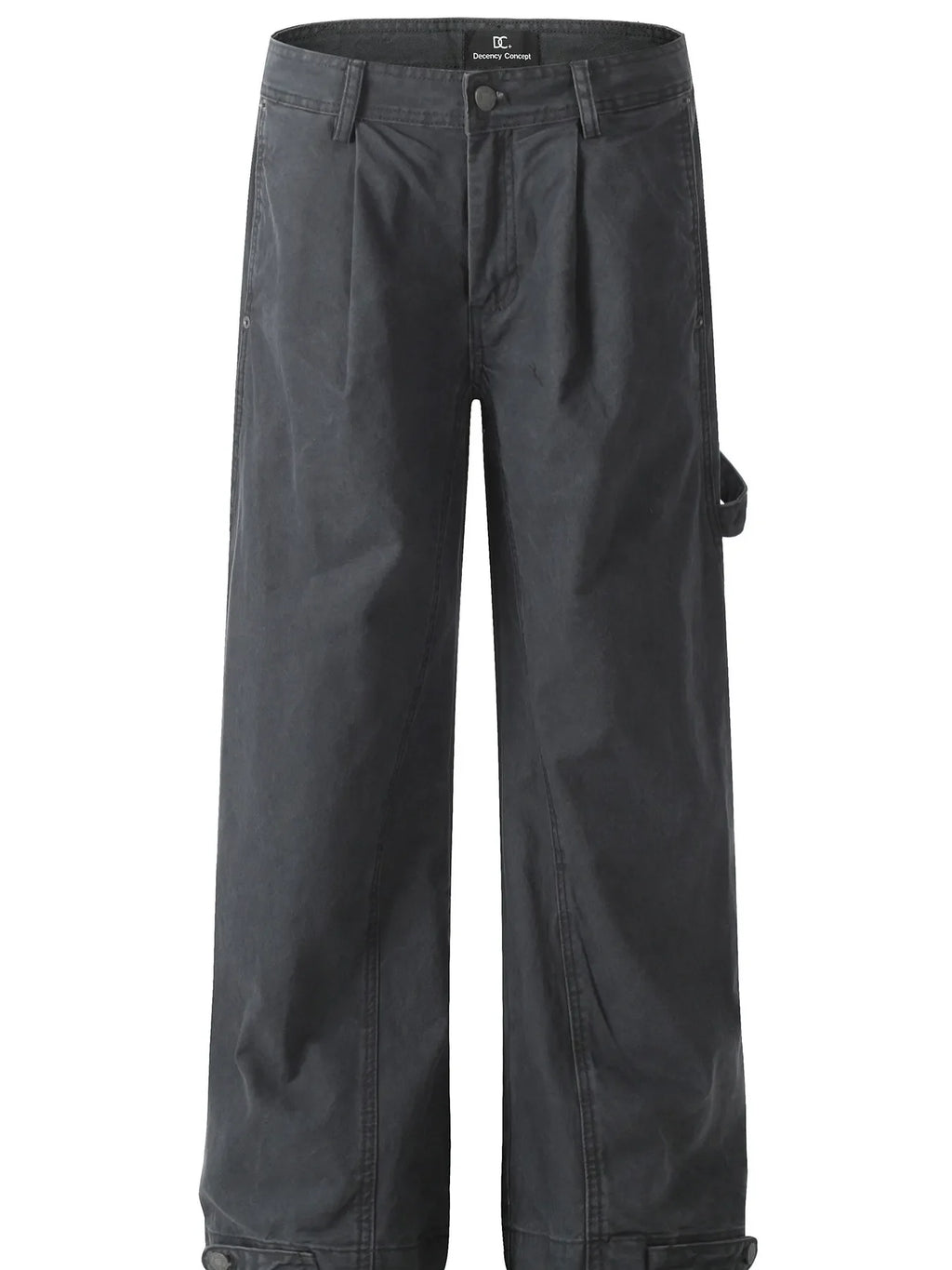 Men's Wide Leg Washed Jeans