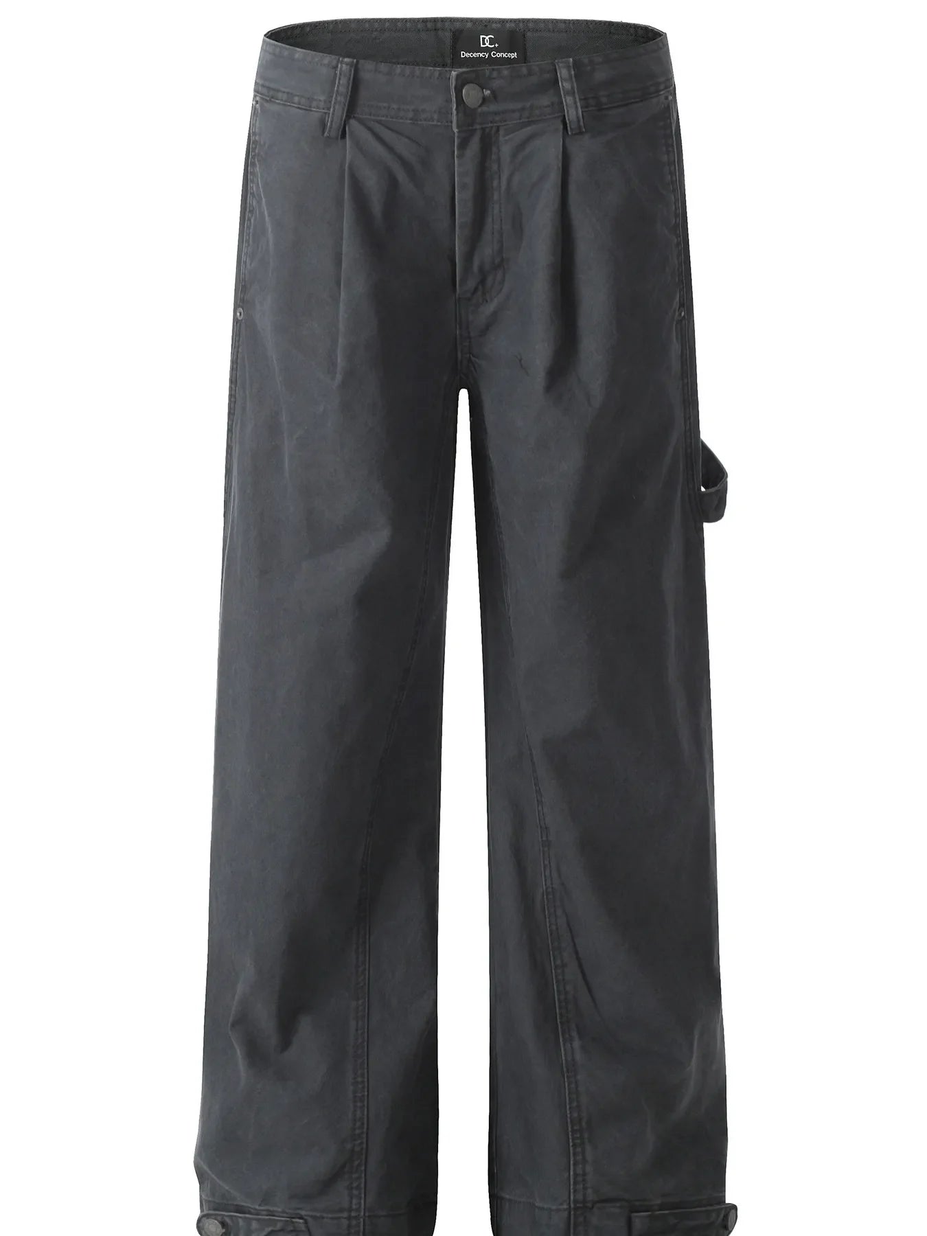 Men's Wide Leg Washed Jeans