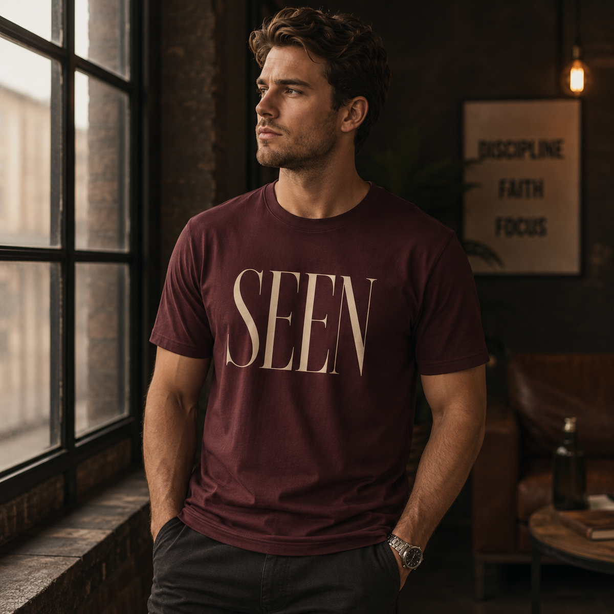 SEEN Premium Graphic Tee | Minimalist Luxury Streetwear Shirt | Identity & Self Worth Apparel