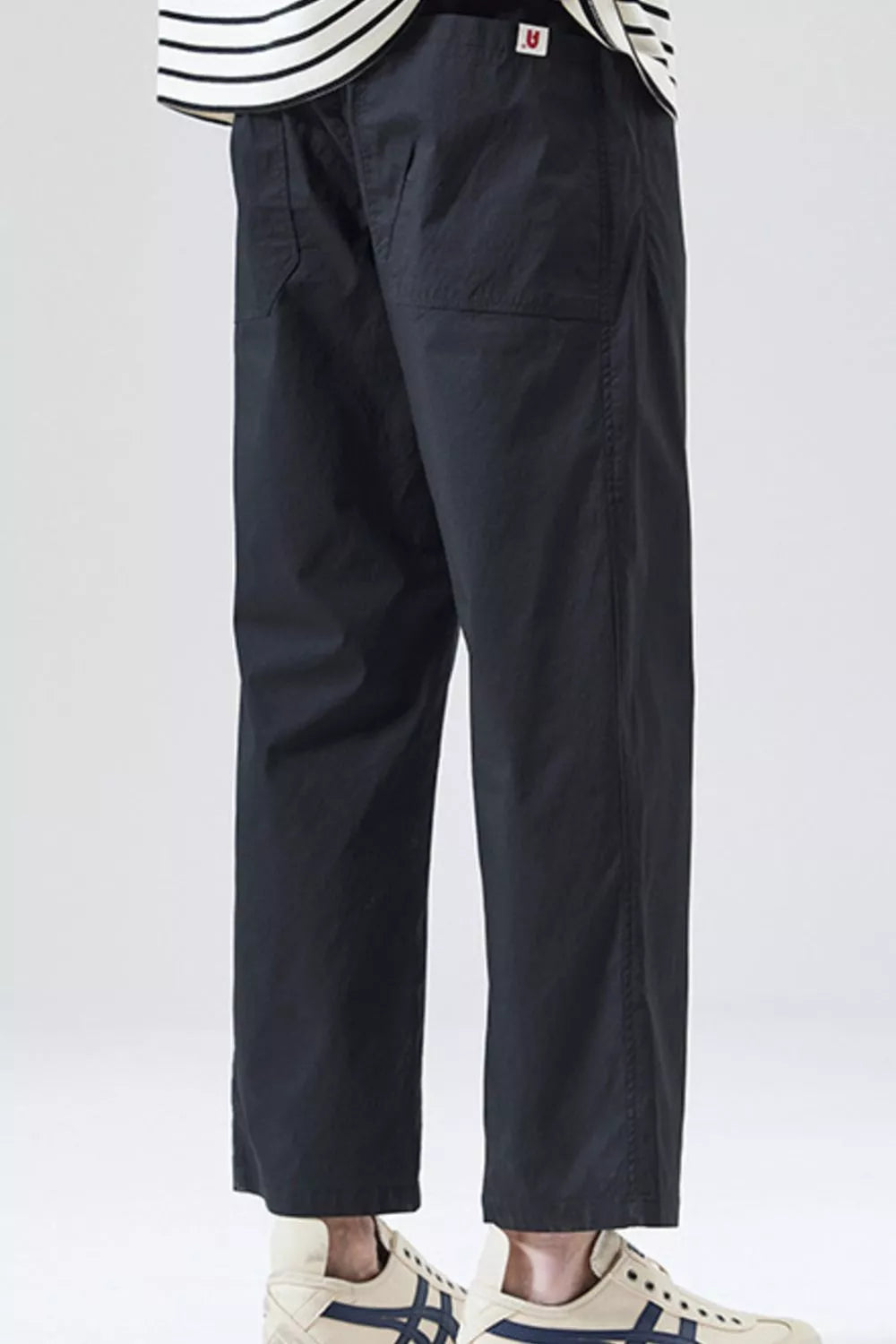 Men's Full Size Casual Loose Fit Cropped Pants Plus Size