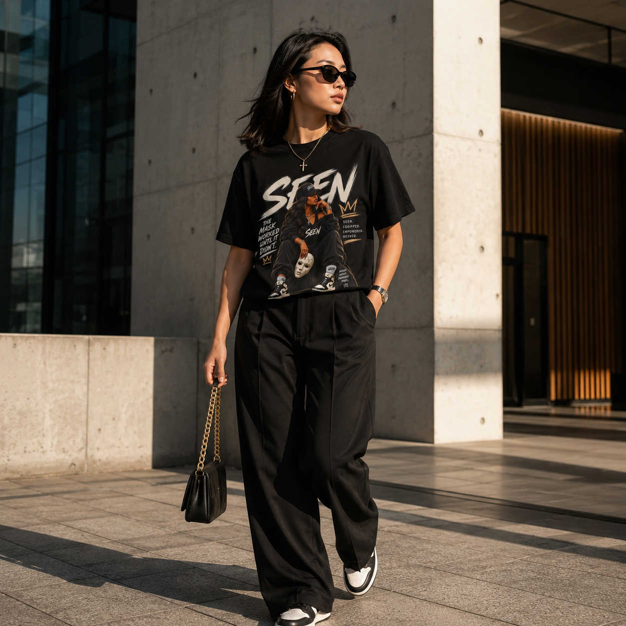 SEEN. Her. Streetwear Tee — She Was Never Invisible