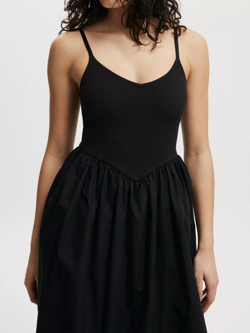 Spaghetti Strap Midi Dress with Pockets