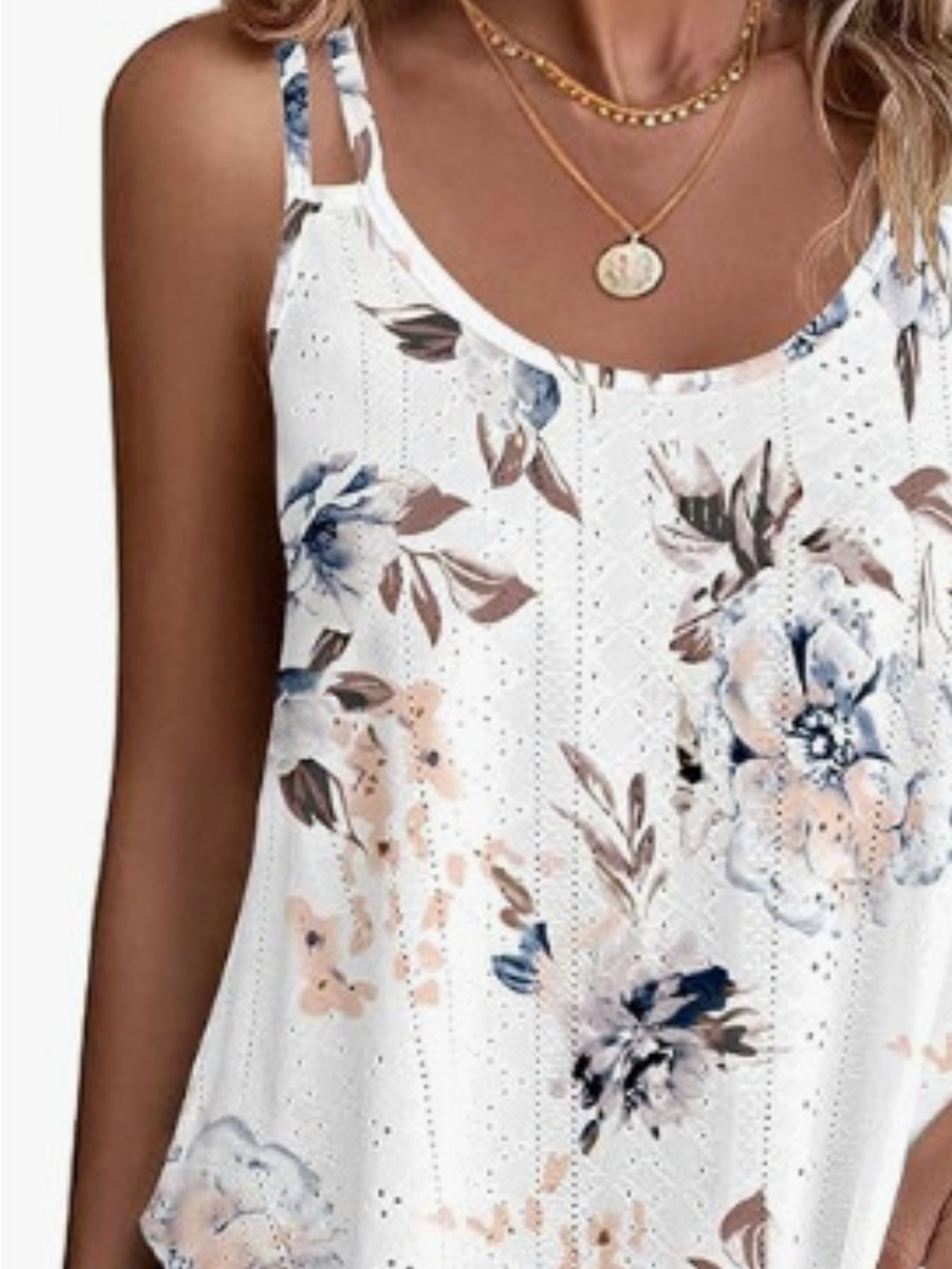Eyelet Double Strap Cami