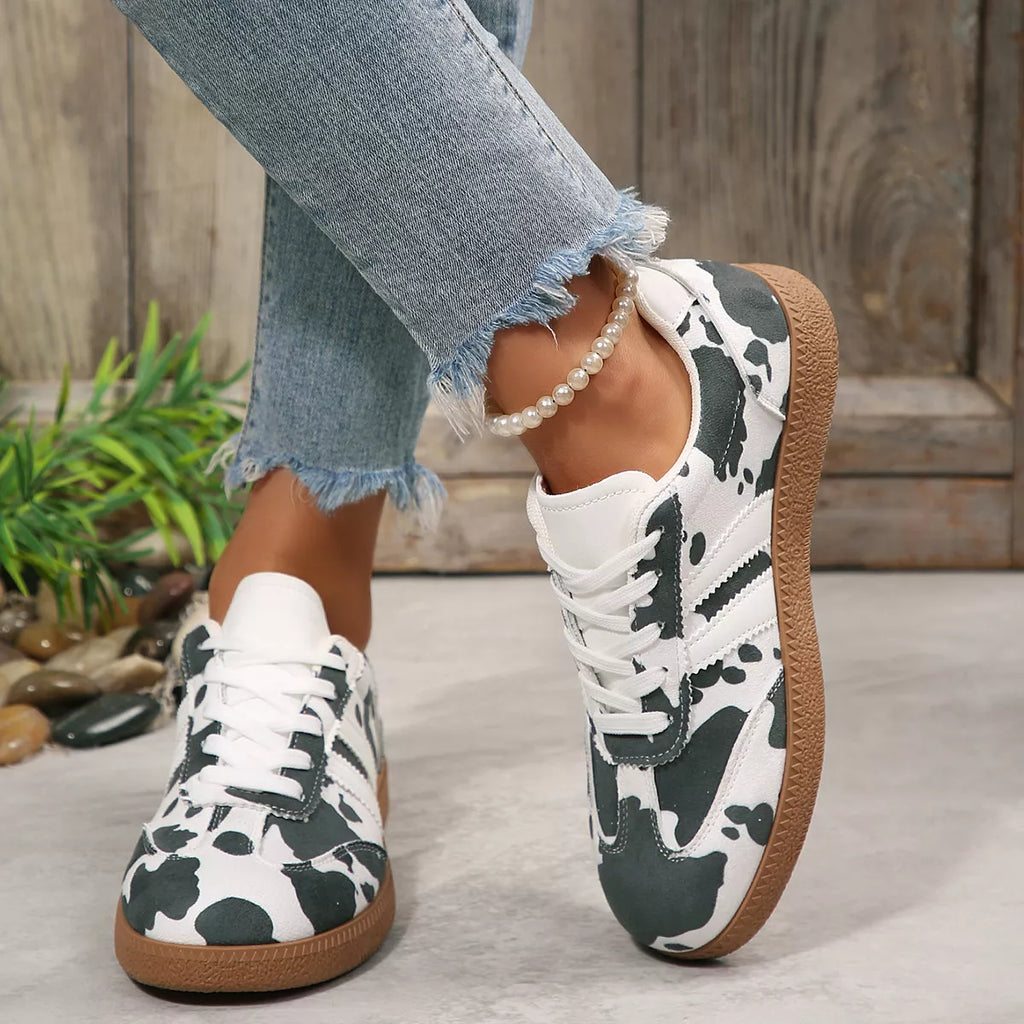 Cow Print Casual Sneakers