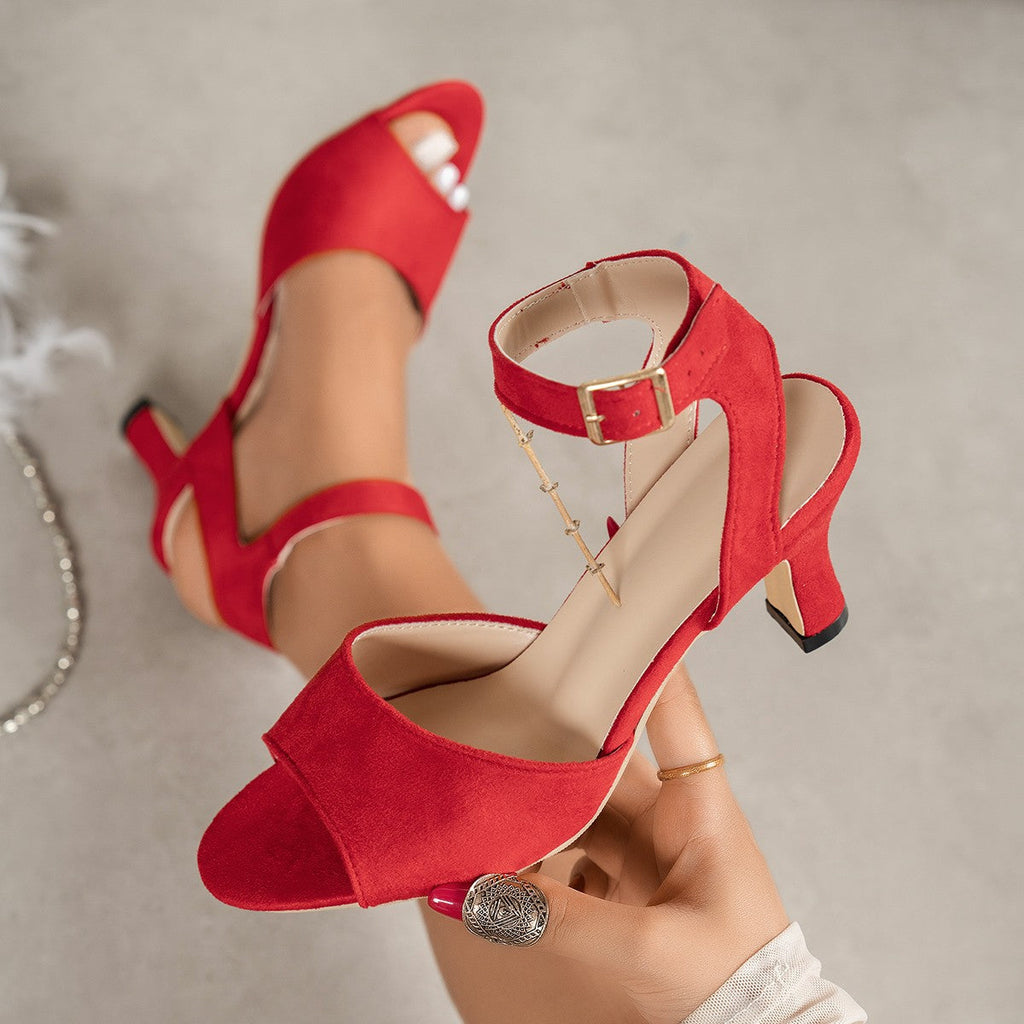 Ankle Strap High Heel Sandals