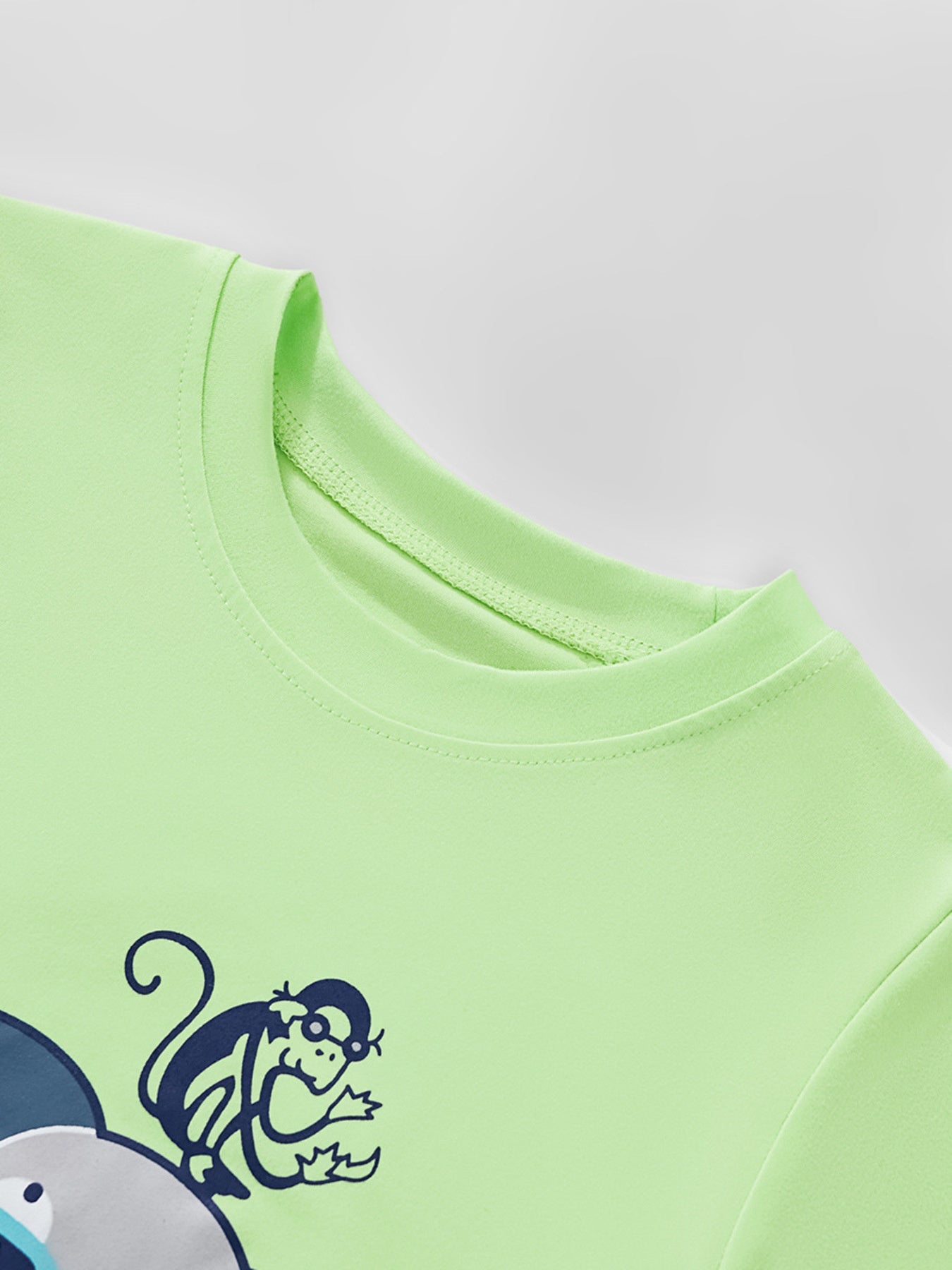 Children's Elephant Graphic Round Neck T-Shirt