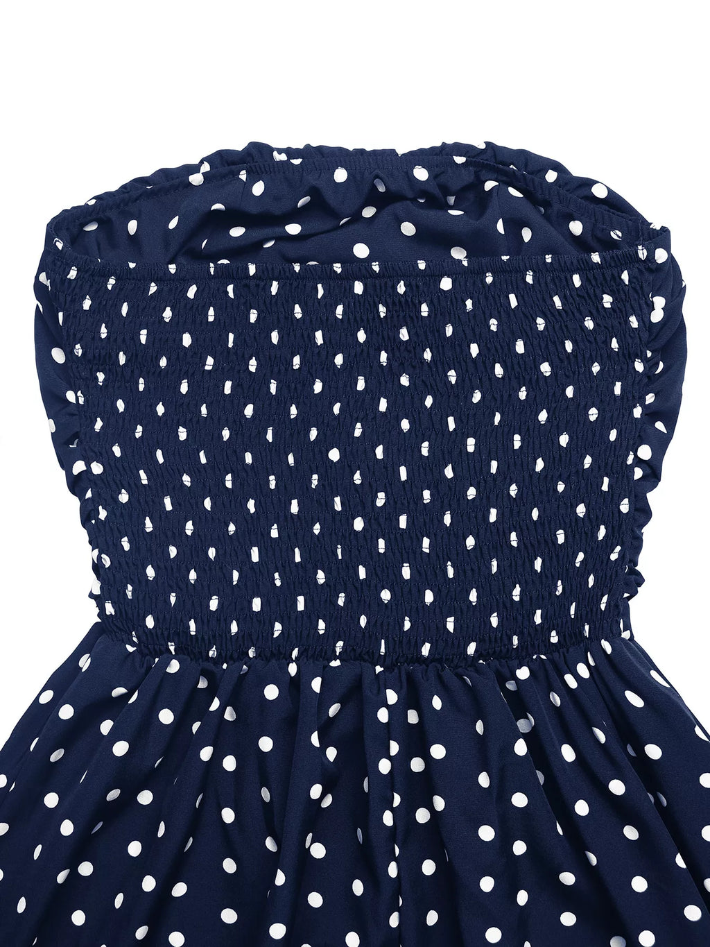 Polka Dot Tube A-Line Dress