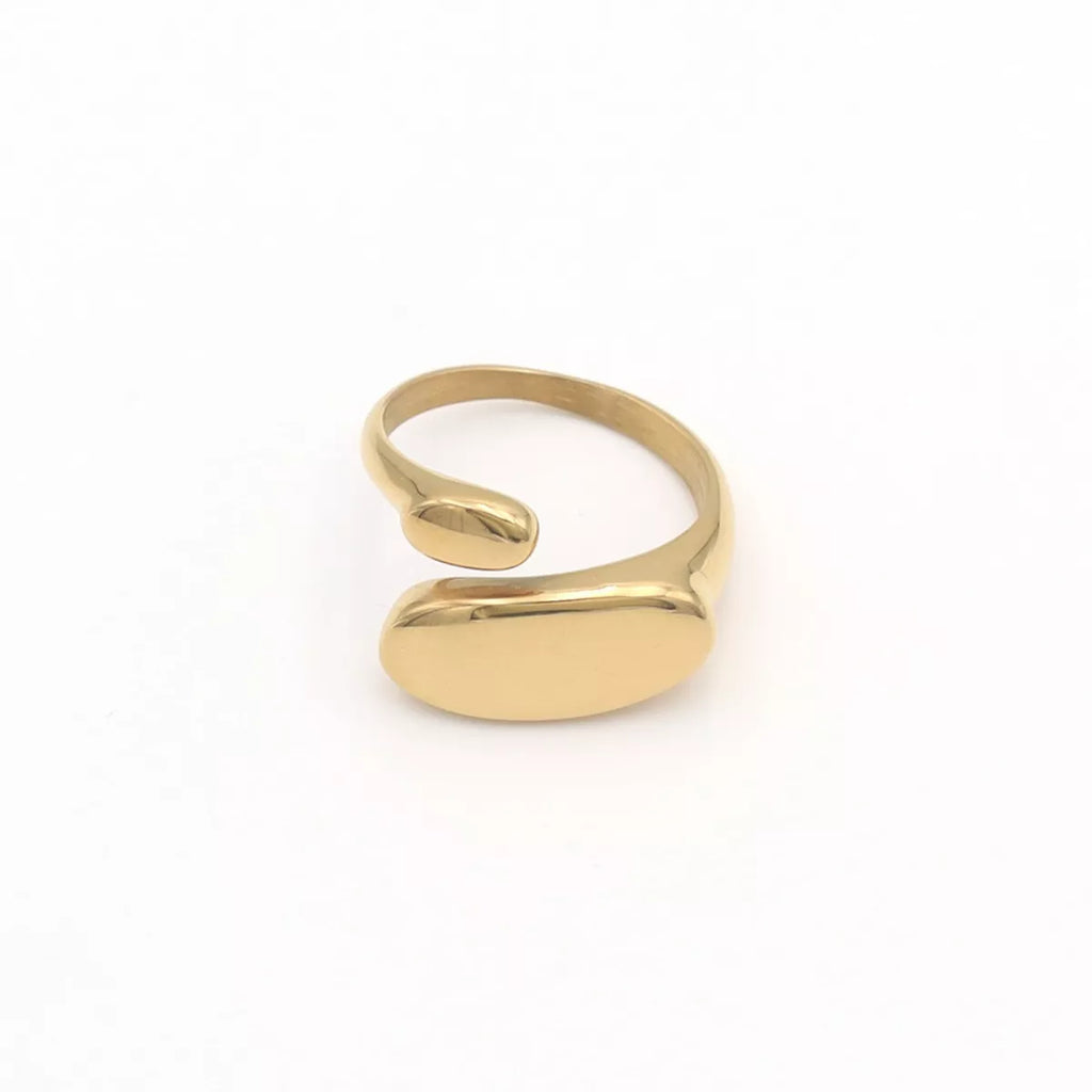18K Gold-Plated Bypass Ring