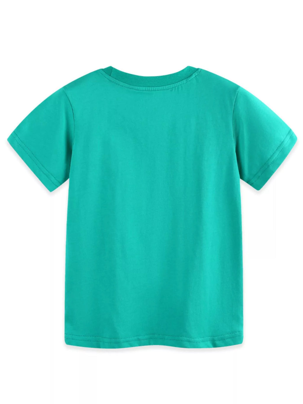 Children's Dinosaur Print Crew Neck Short Sleeve T-Shirt