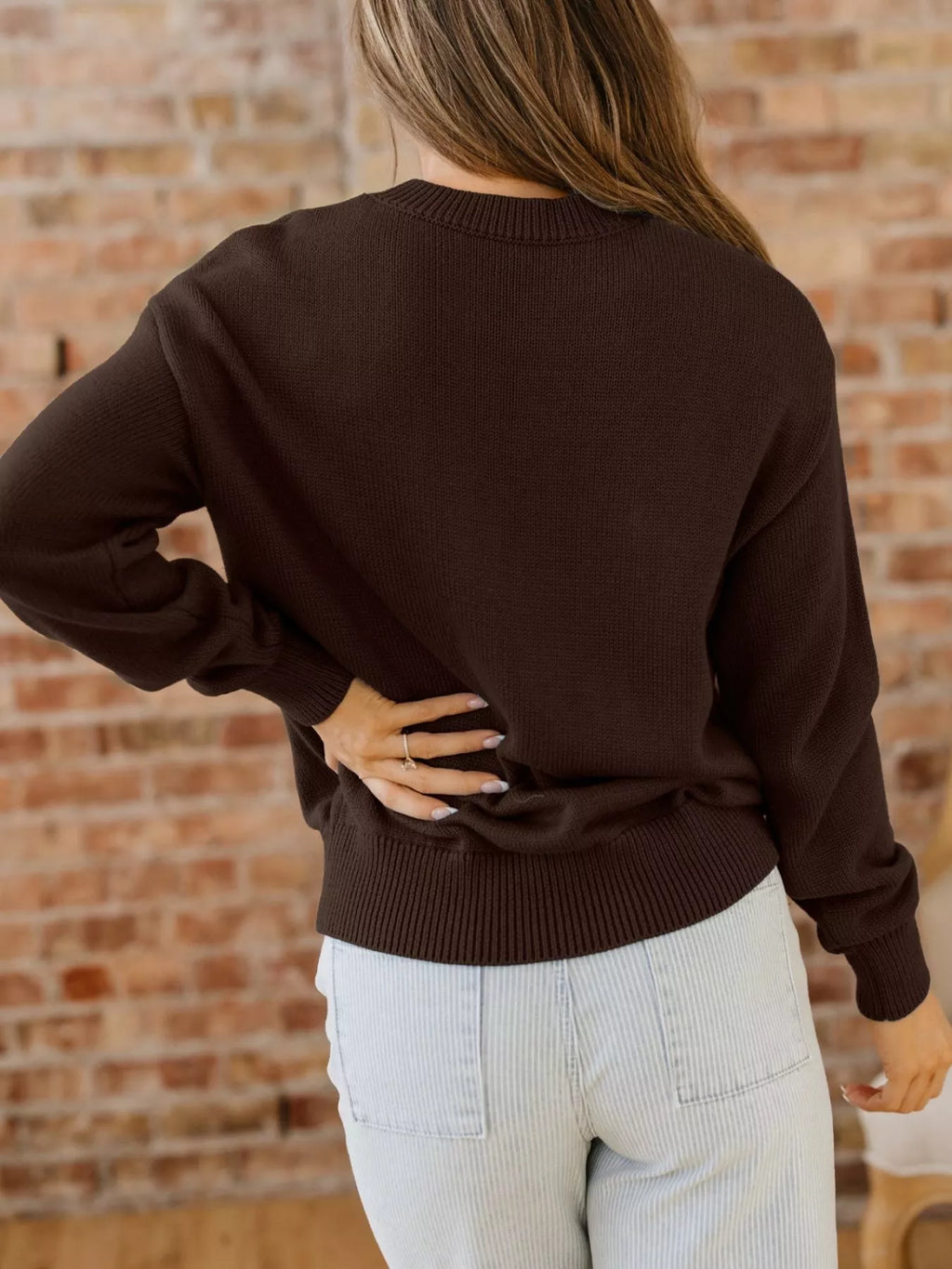 Howdy Embroidered Graphic Western Sweater
