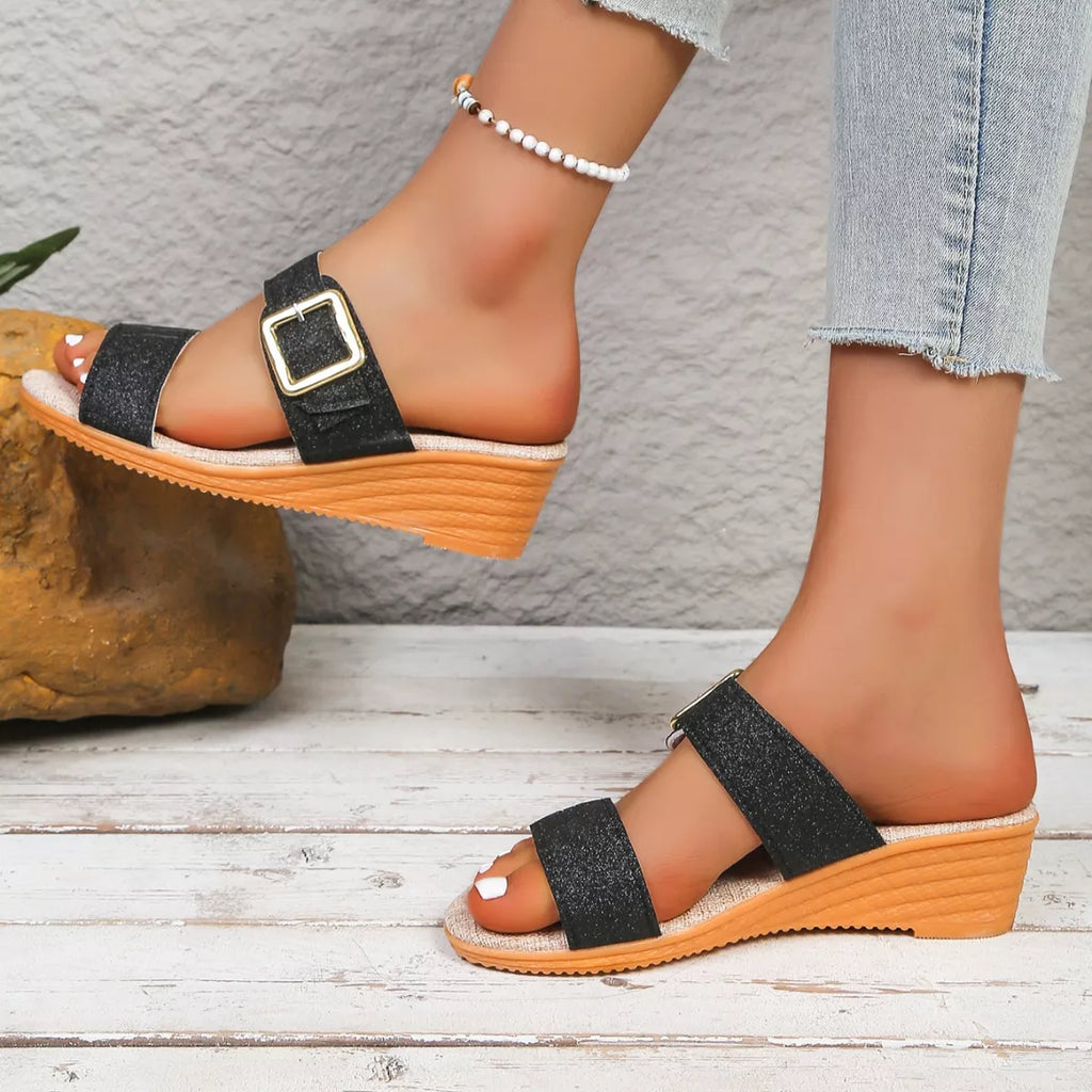 Open Toe Wedge Sandals