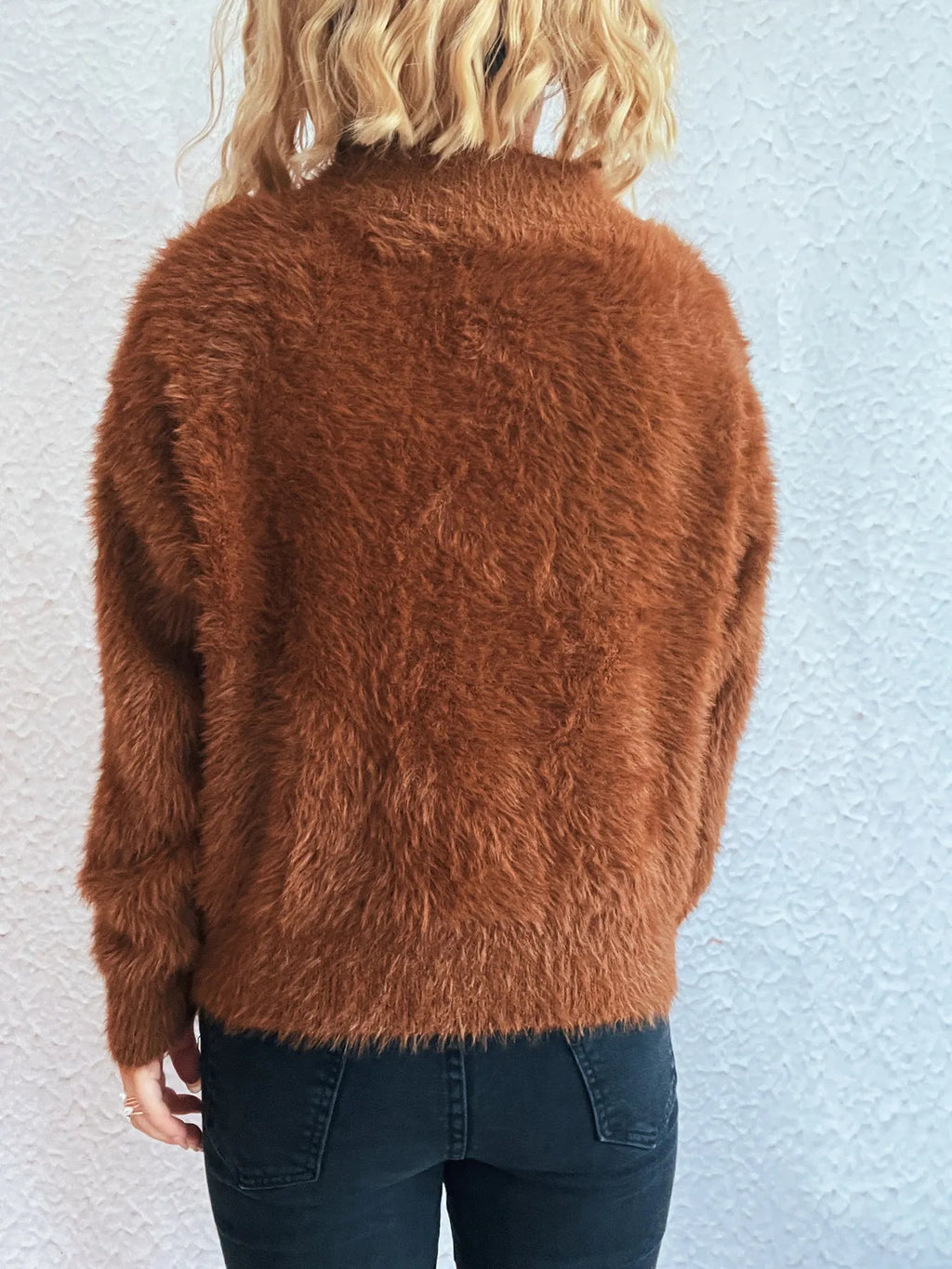 Cozy Fuzzy Half-Zip Sweater