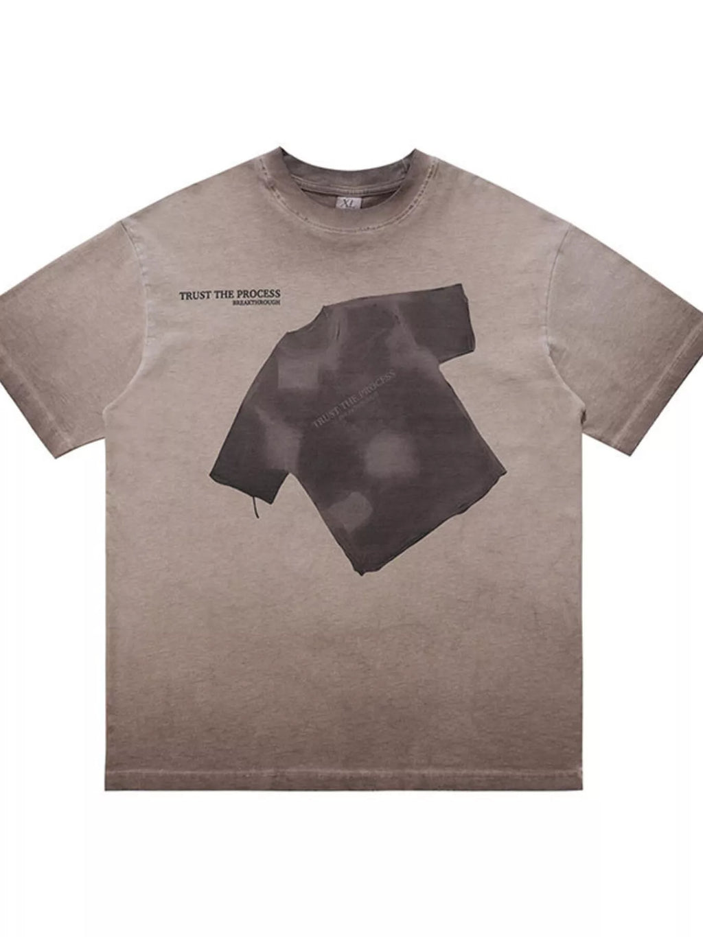 Men's Graphic Washed Round Neck T-Shirt