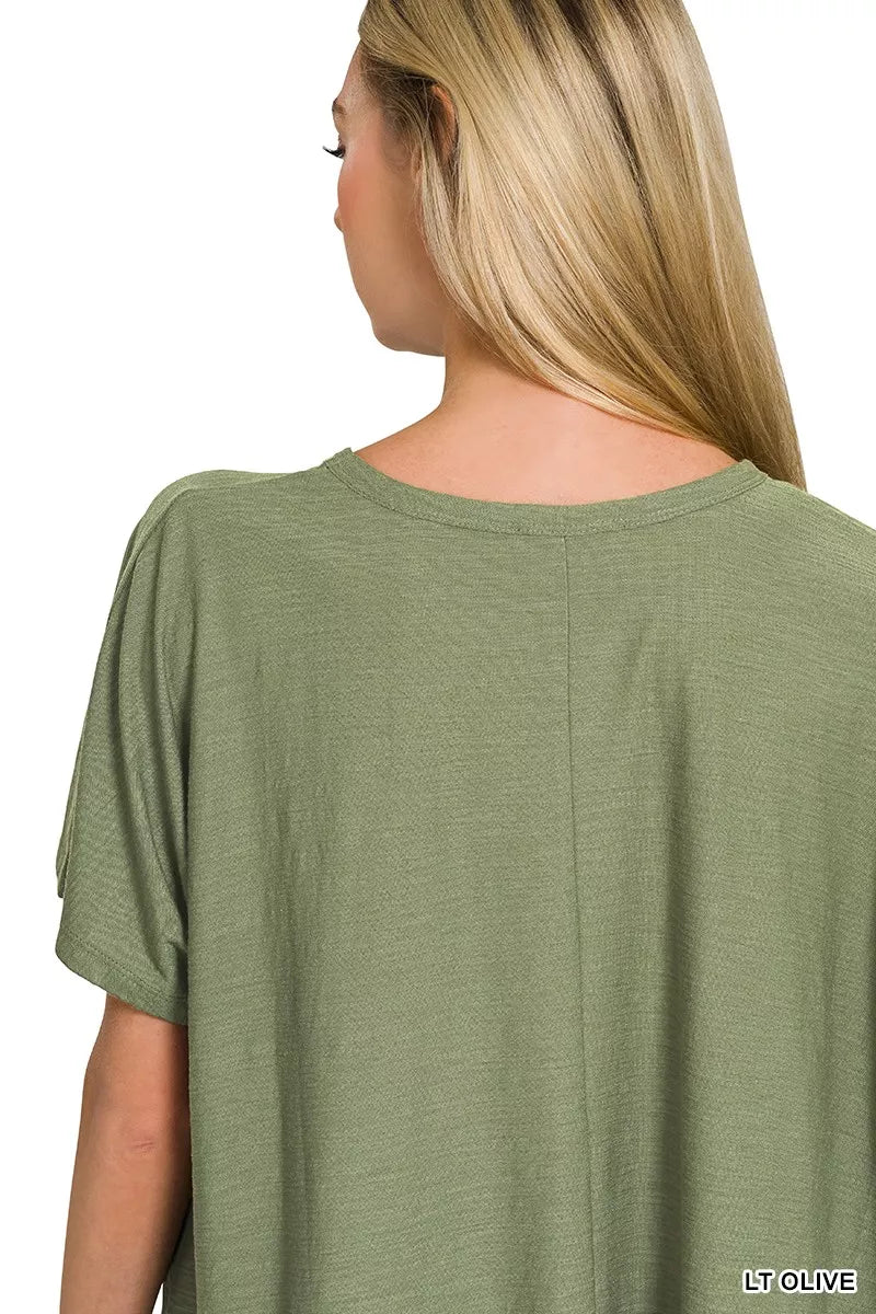 Zenana Round Neck Short Sleeve T-Shirt