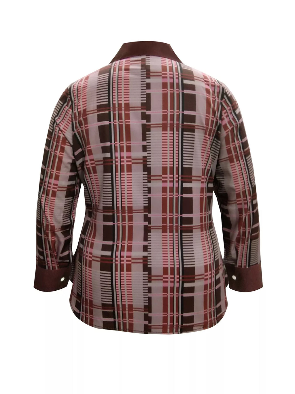Plus Size Plaid Button-Down Shirt